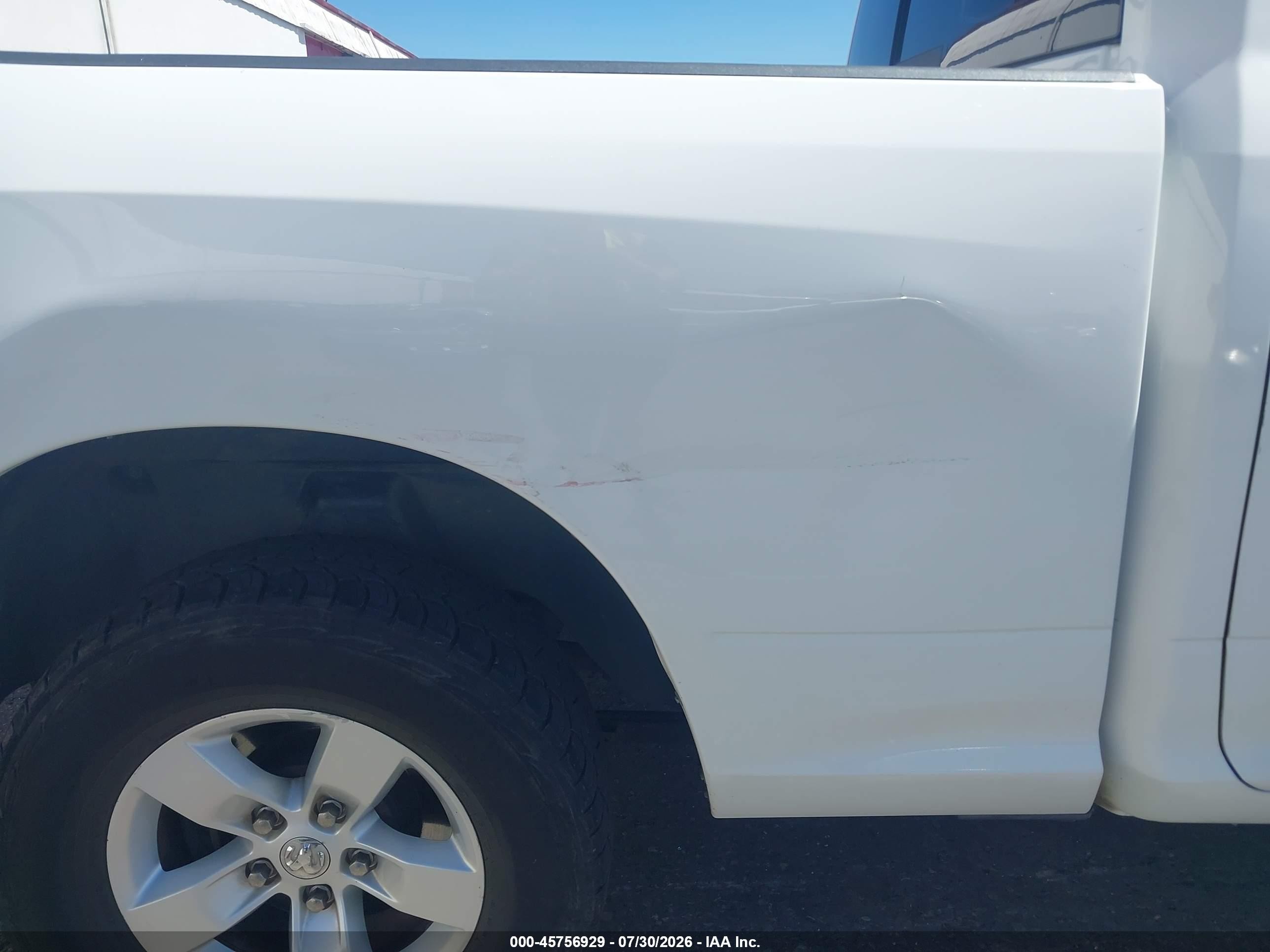 2015 Ram 1500 Slt Белый vin: 1C6RR7GG5FS693905