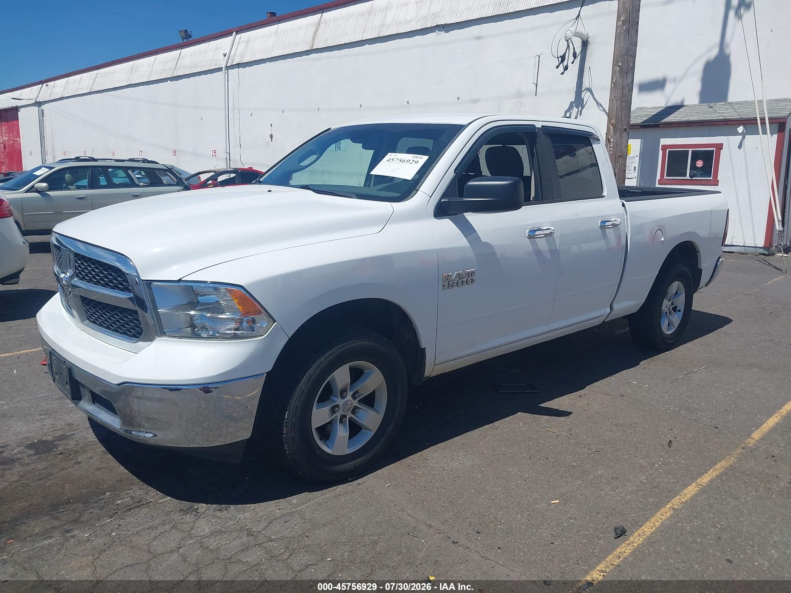 2015 Ram 1500 Slt Белый vin: 1C6RR7GG5FS693905