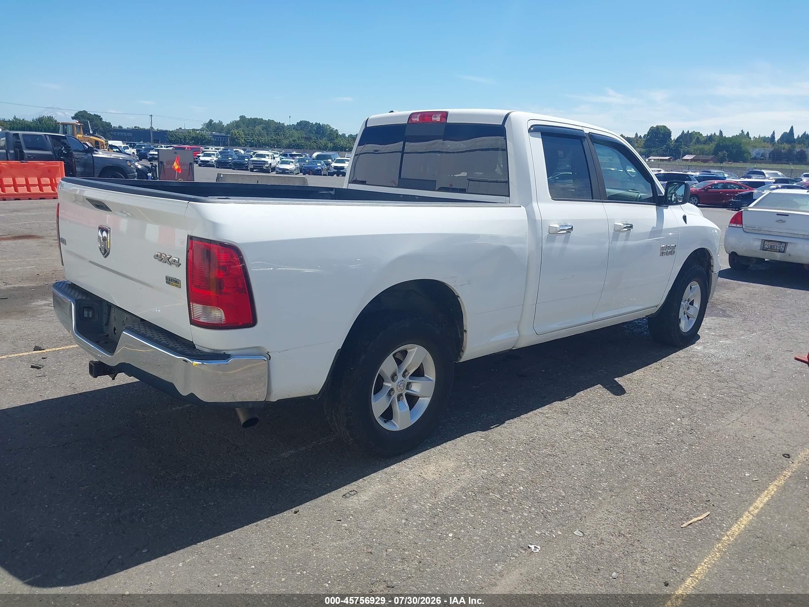 2015 Ram 1500 Slt Белый vin: 1C6RR7GG5FS693905
