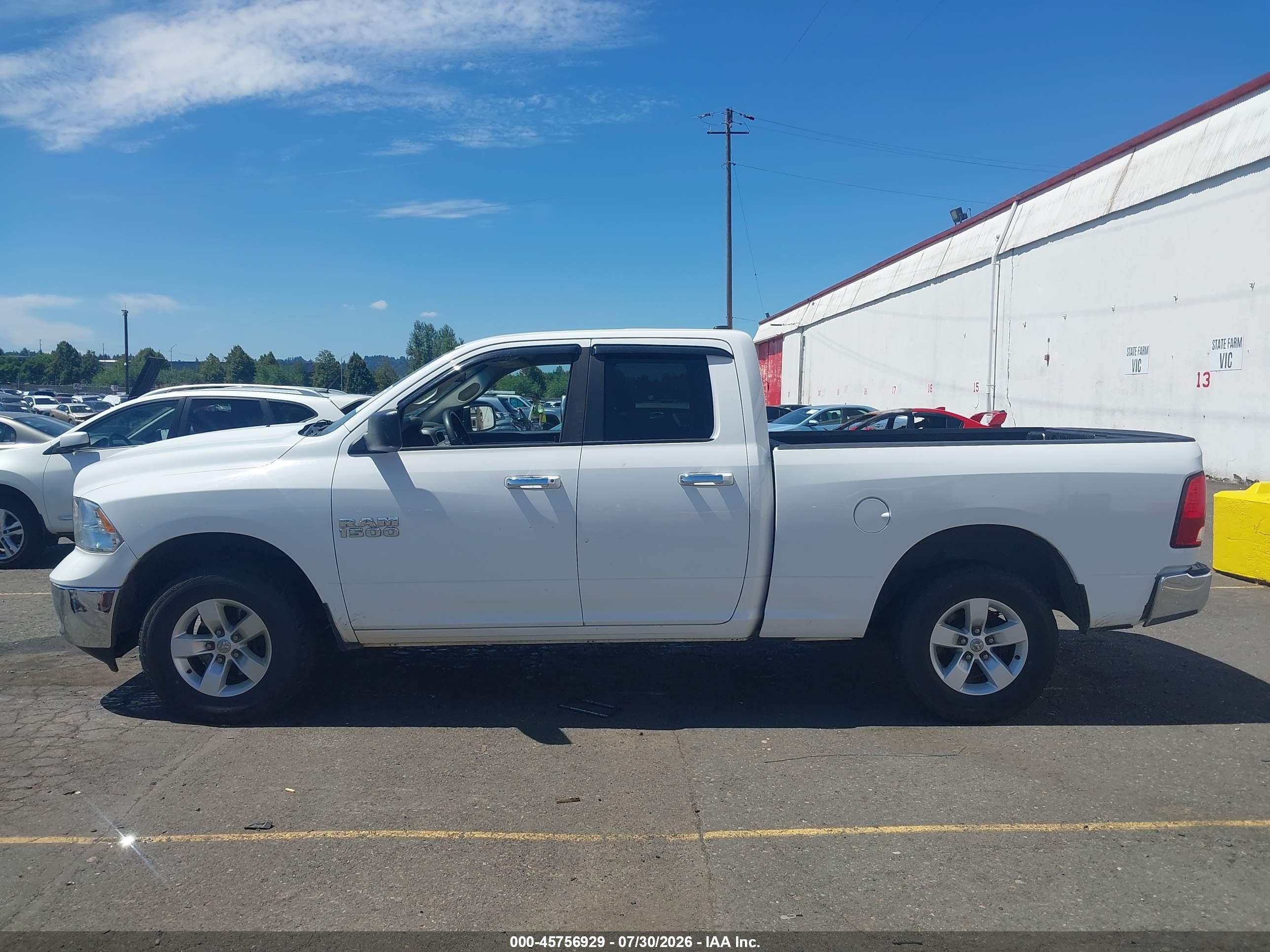2015 Ram 1500 Slt Белый vin: 1C6RR7GG5FS693905
