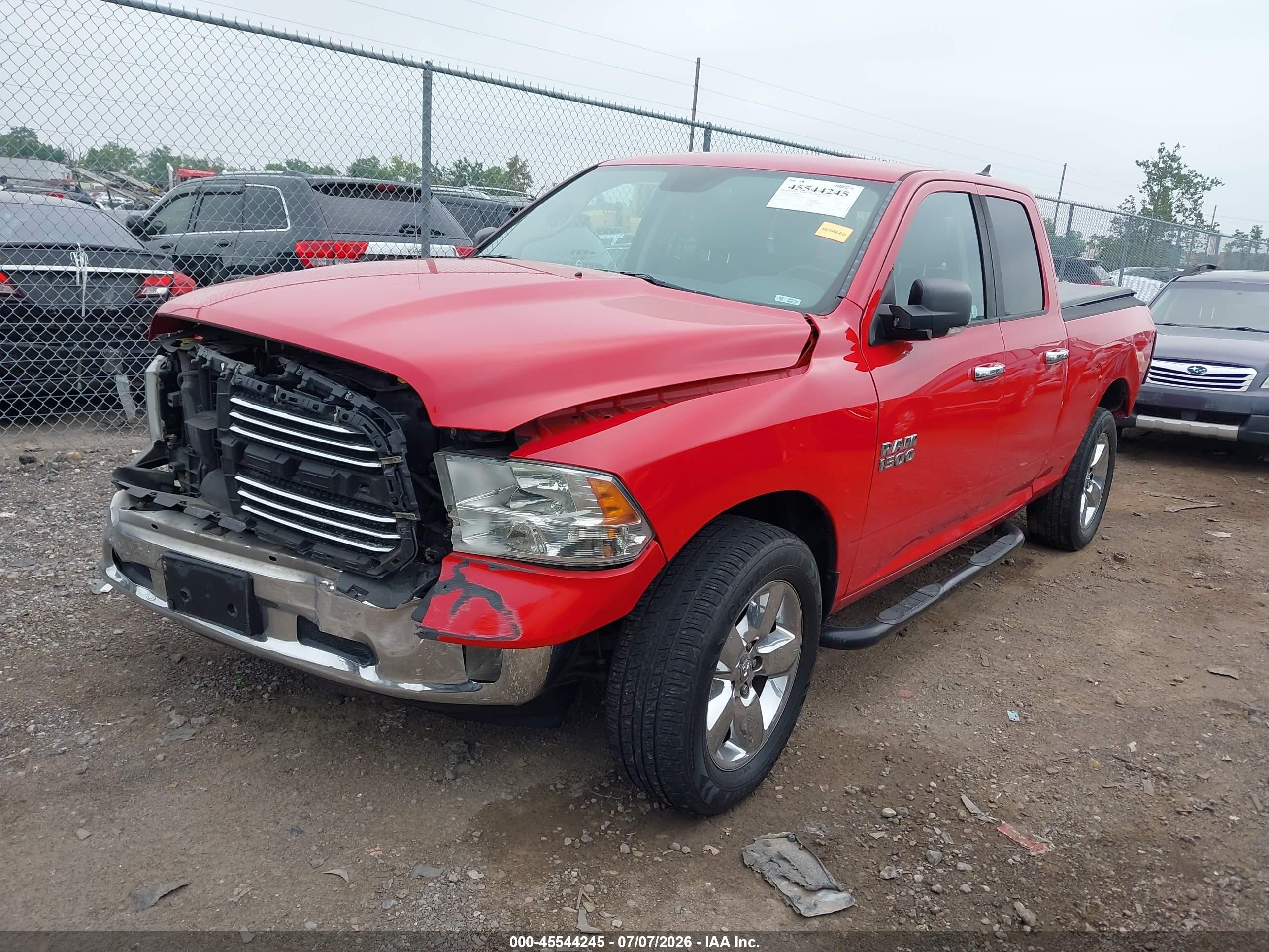 2014 Ram 1500 Big Horn Red vin: 1C6RR7GG6ES188065