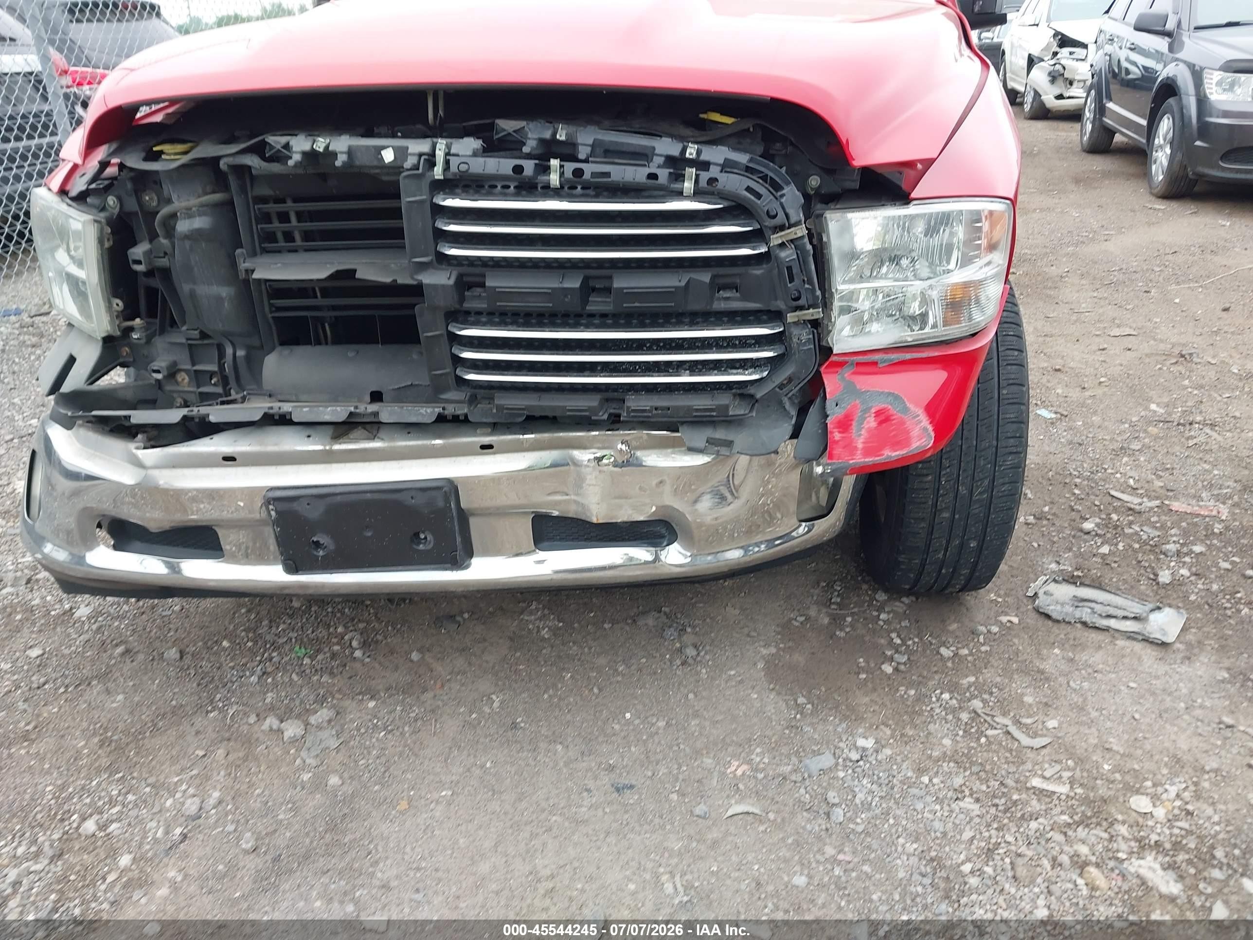 2014 Ram 1500 Big Horn Red vin: 1C6RR7GG6ES188065