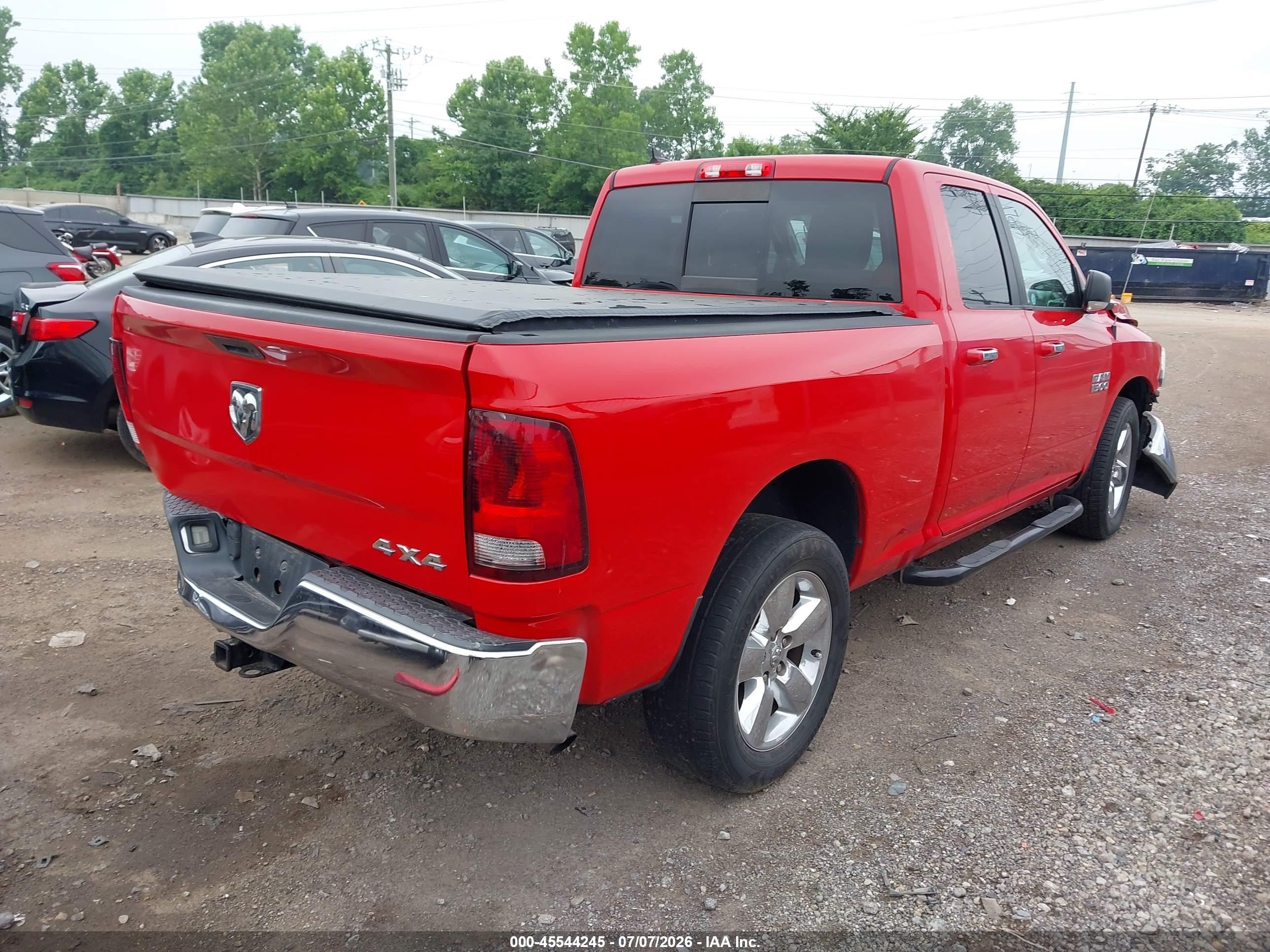 2014 Ram 1500 Big Horn Red vin: 1C6RR7GG6ES188065