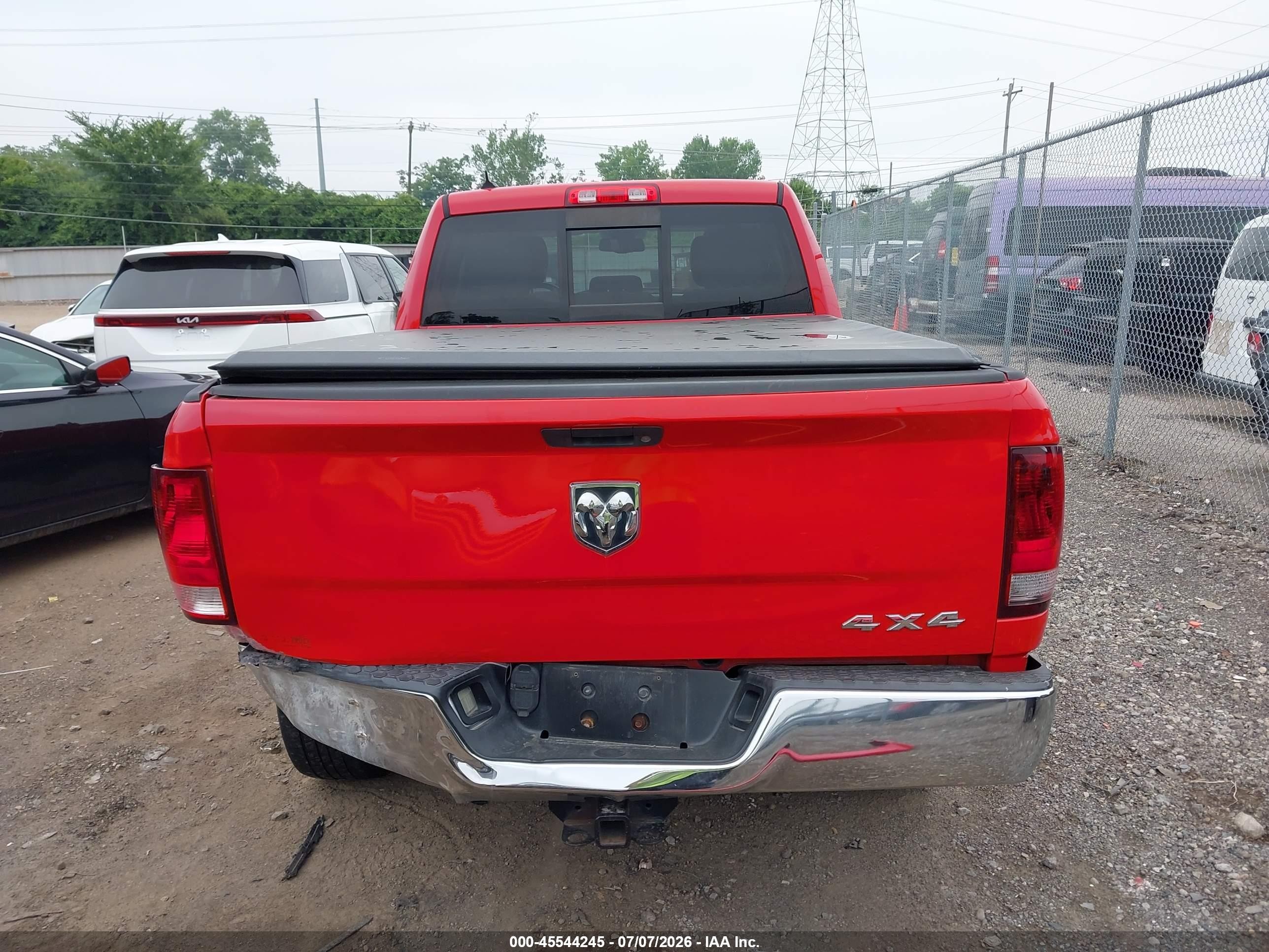 2014 Ram 1500 Big Horn Red vin: 1C6RR7GG6ES188065