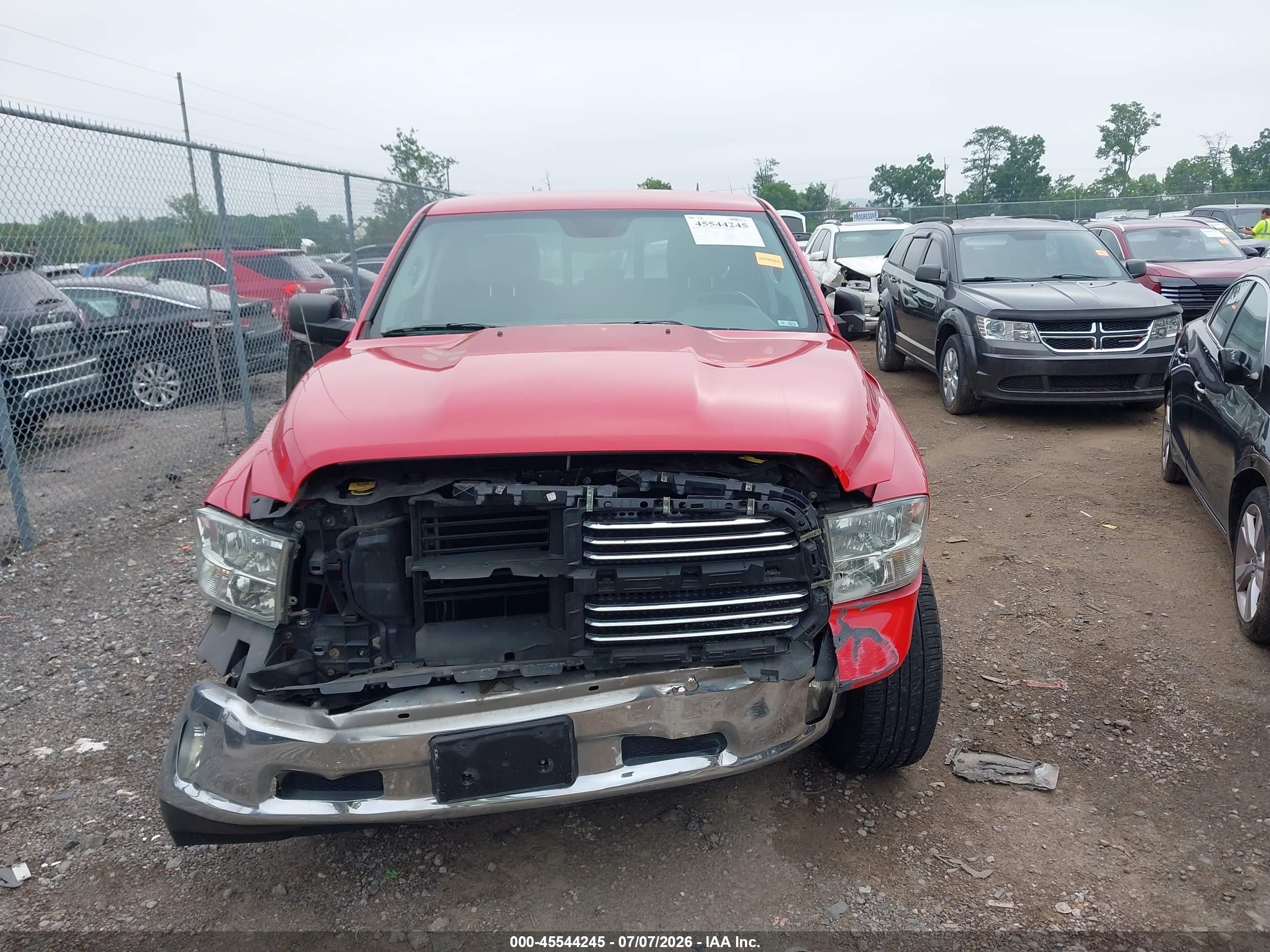 2014 Ram 1500 Big Horn Red vin: 1C6RR7GG6ES188065