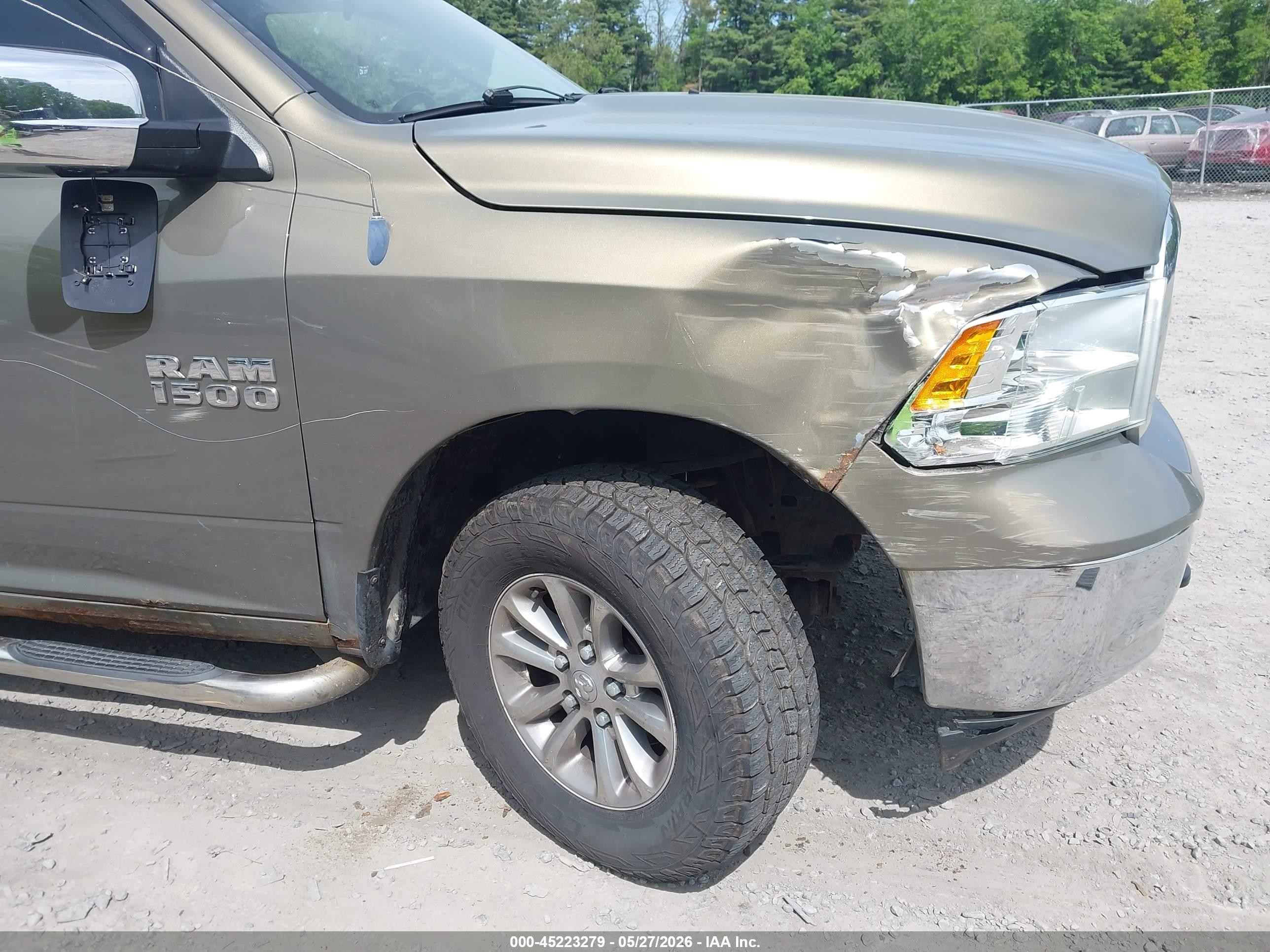 2013 Ram 1500 Slt Зеленый vin: 1C6RR7GG7DS677041