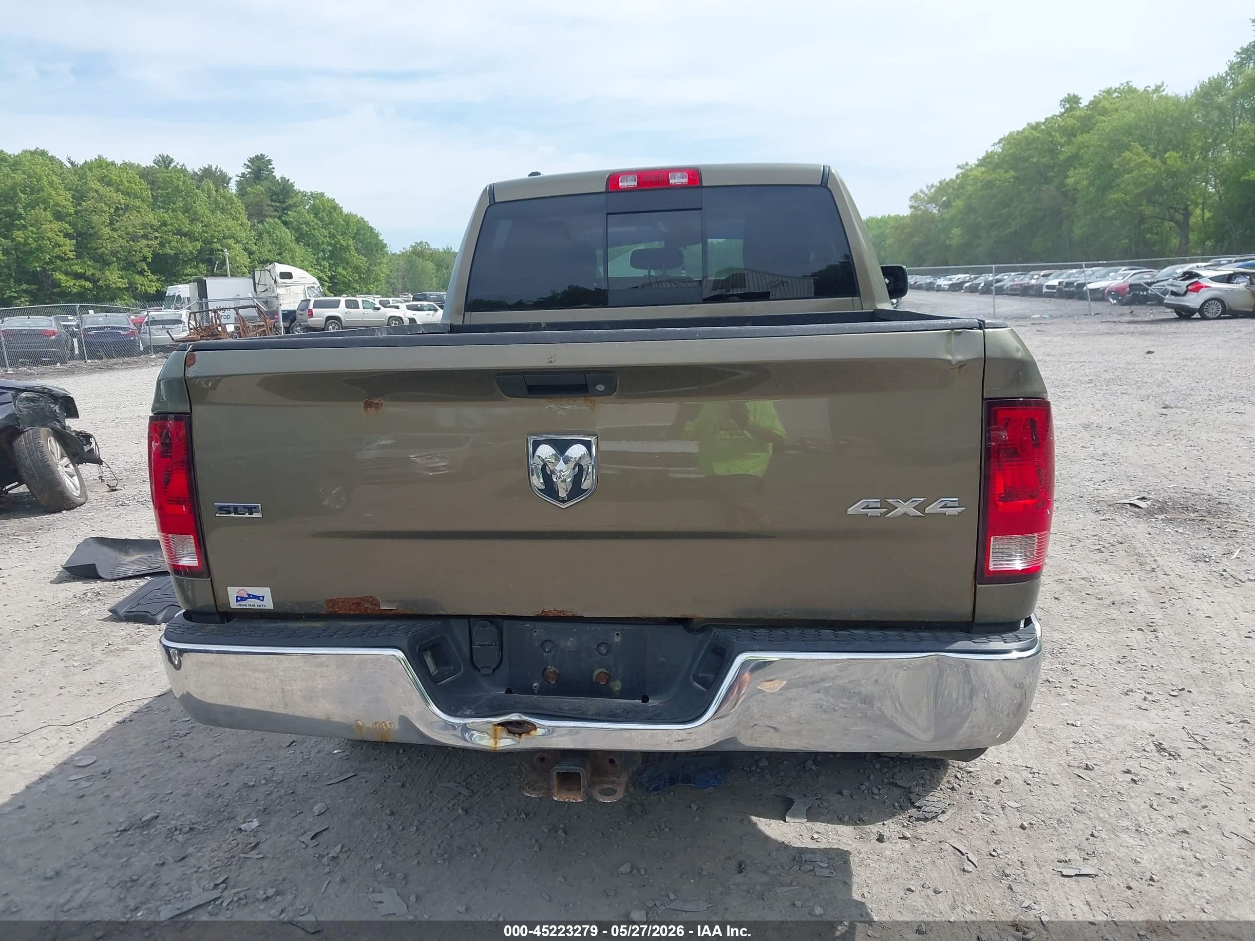 2013 Ram 1500 Slt Зеленый vin: 1C6RR7GG7DS677041