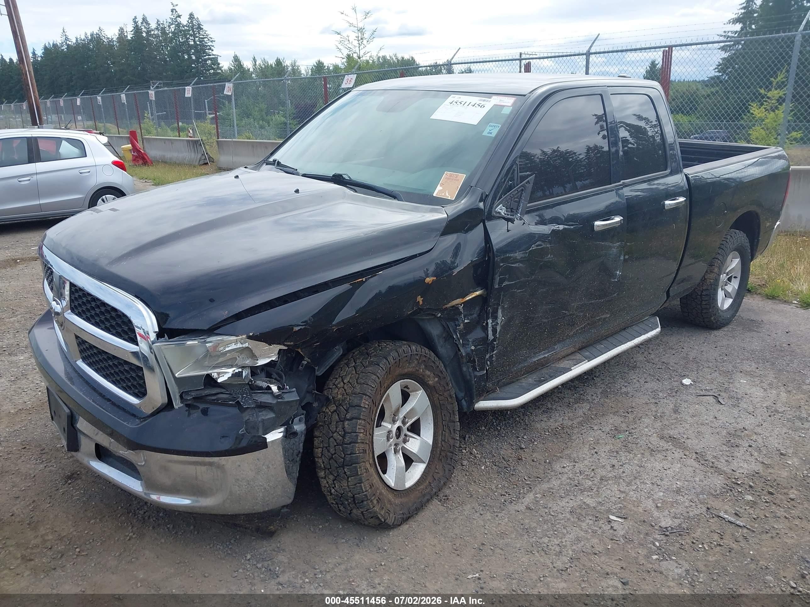 2014 Ram 1500 Slt Black vin: 1C6RR7GG7ES315177