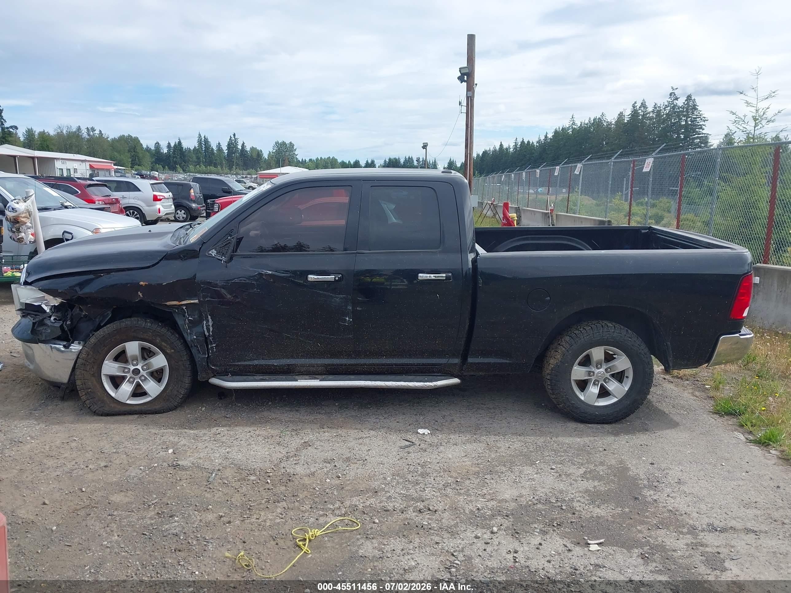 2014 Ram 1500 Slt Black vin: 1C6RR7GG7ES315177