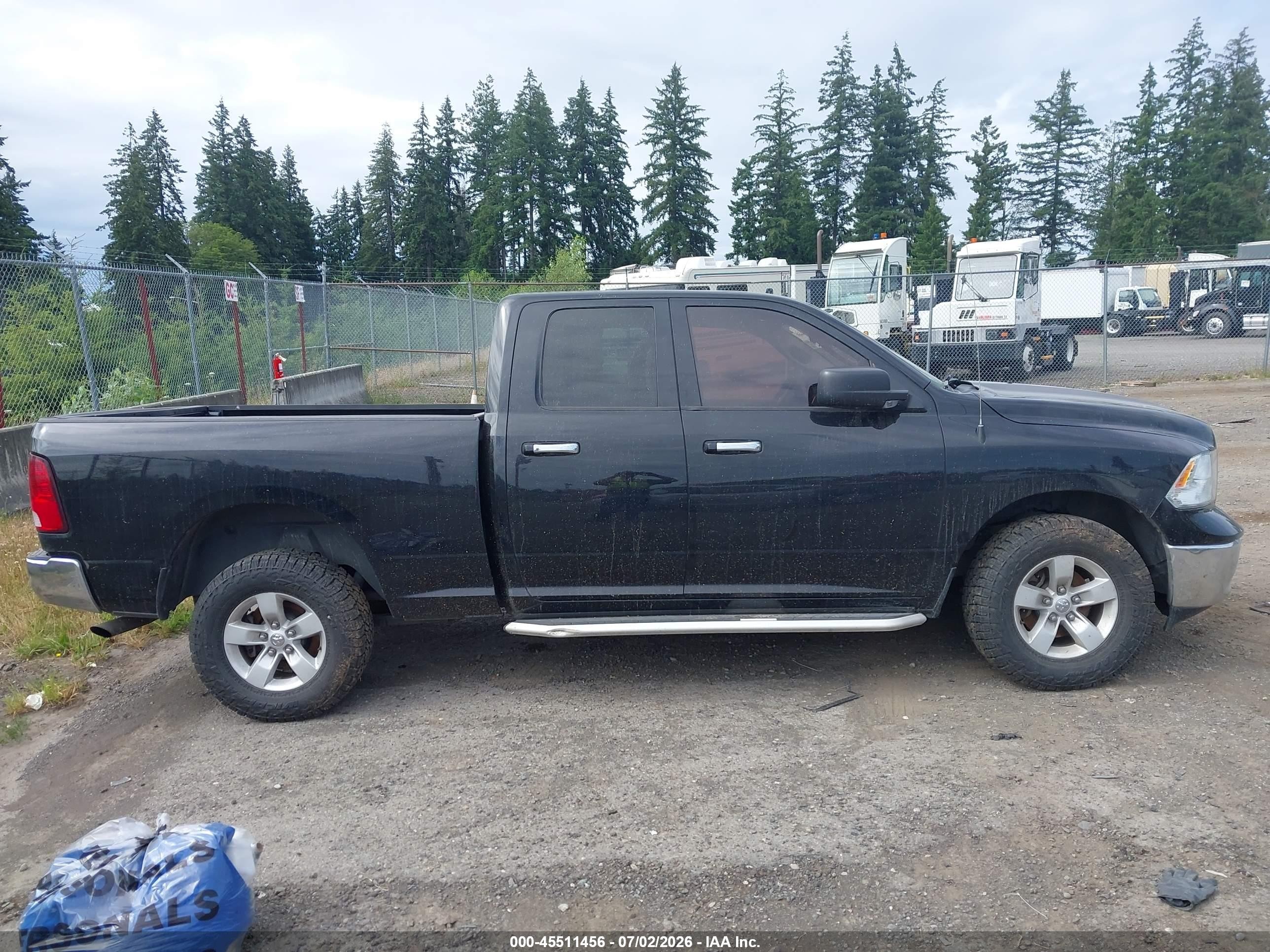 2014 Ram 1500 Slt Black vin: 1C6RR7GG7ES315177