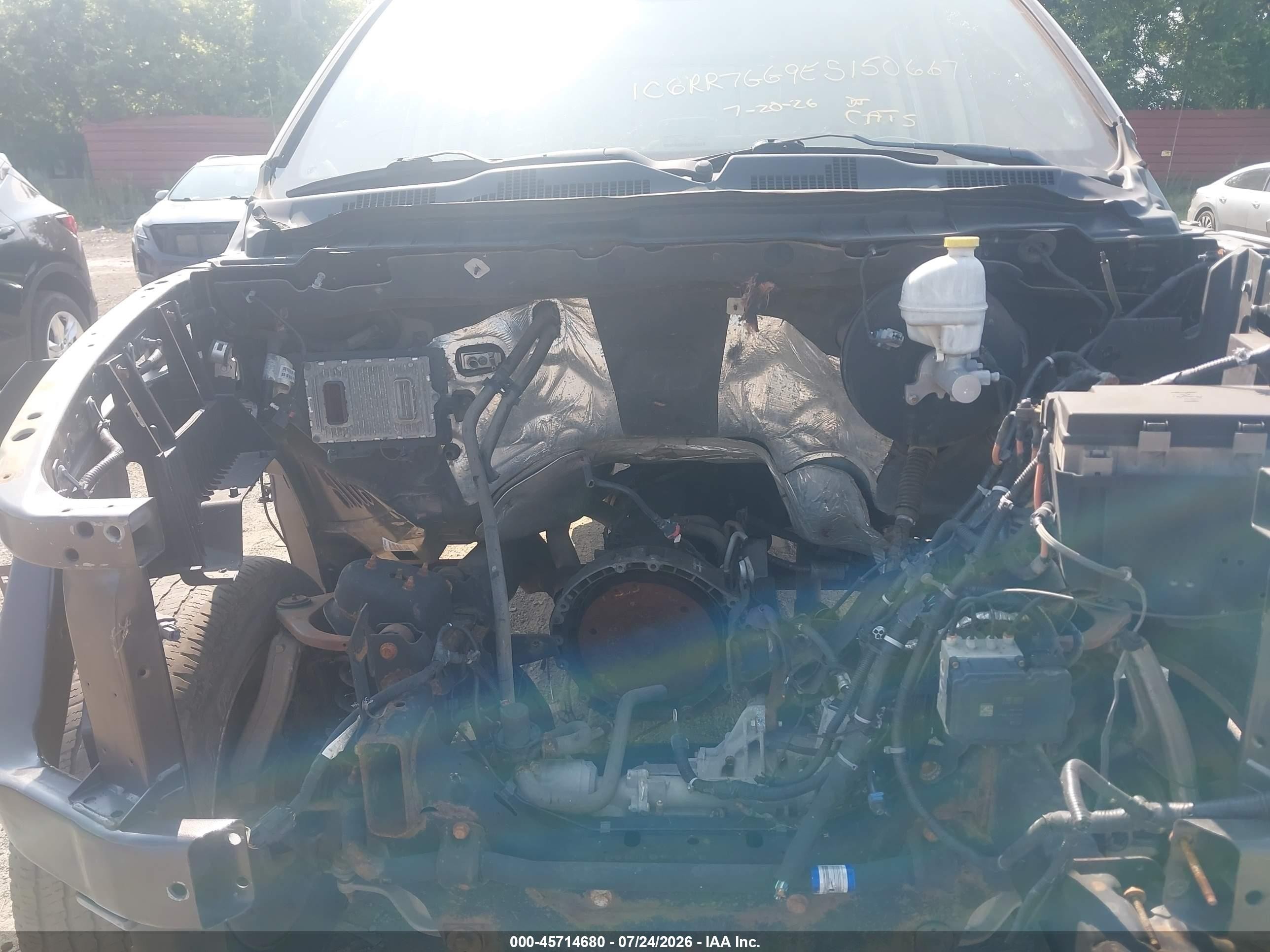 2014 Ram 1500 Slt Gray vin: 1C6RR7GG9ES150667