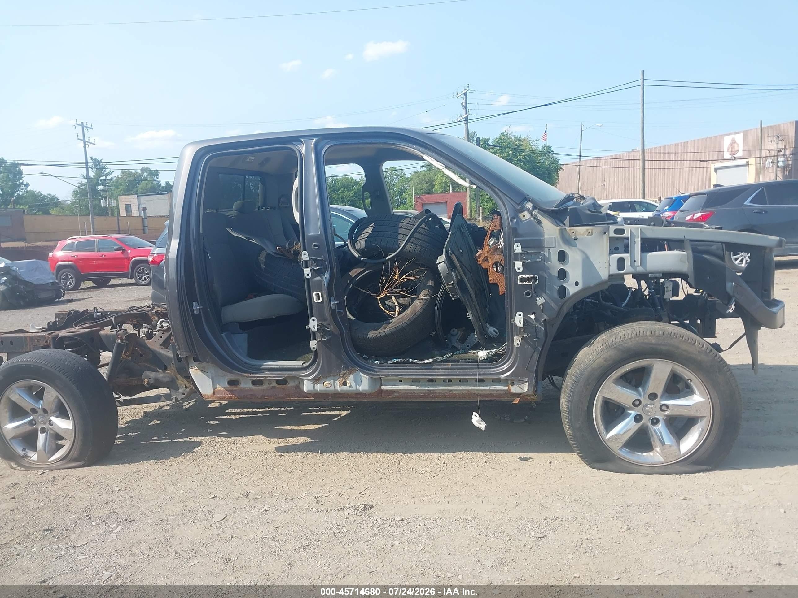 2014 Ram 1500 Slt Gray vin: 1C6RR7GG9ES150667