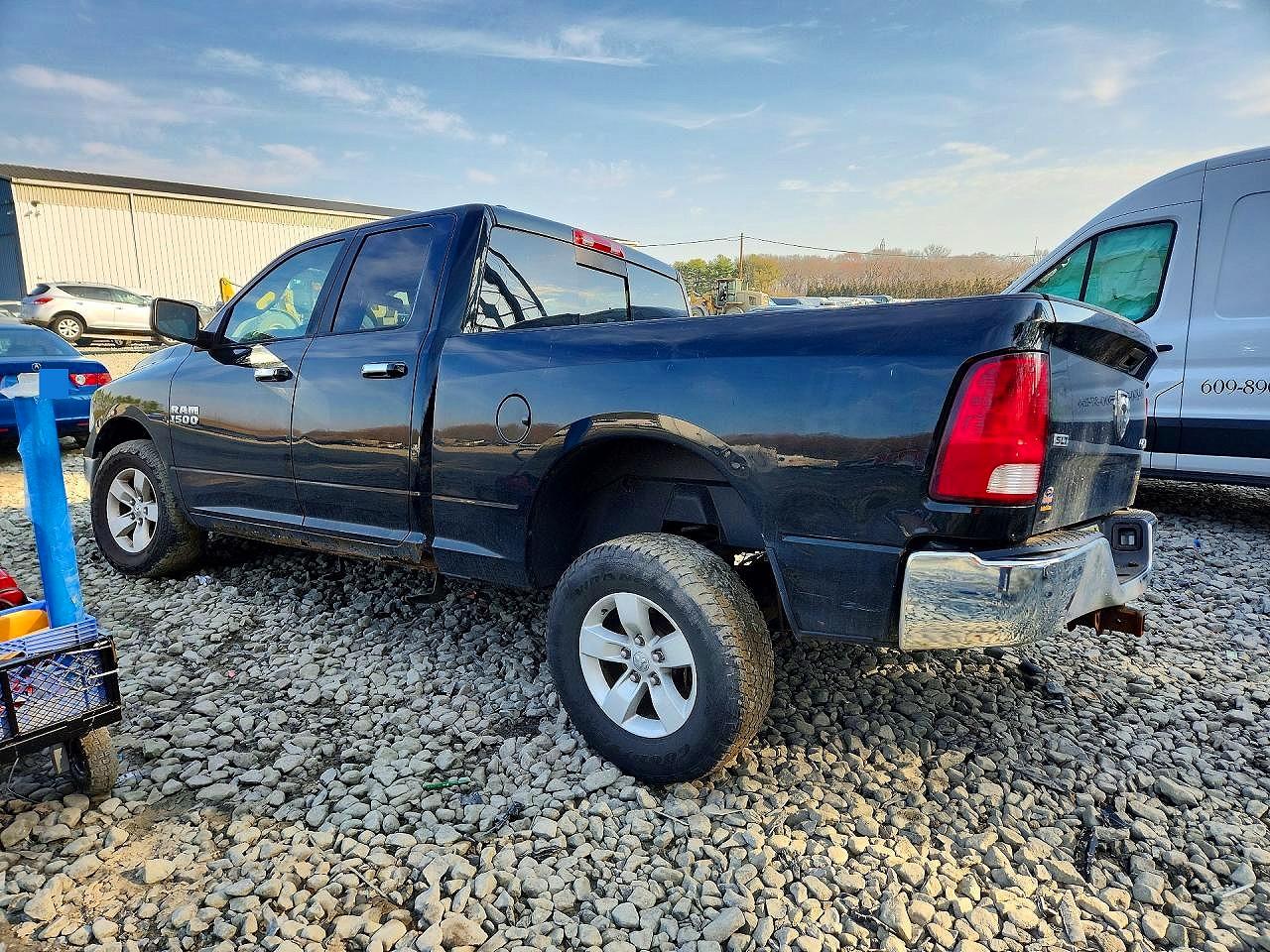 2017 Ram 1500 Slt Черный vin: 1C6RR7GG9HS770438