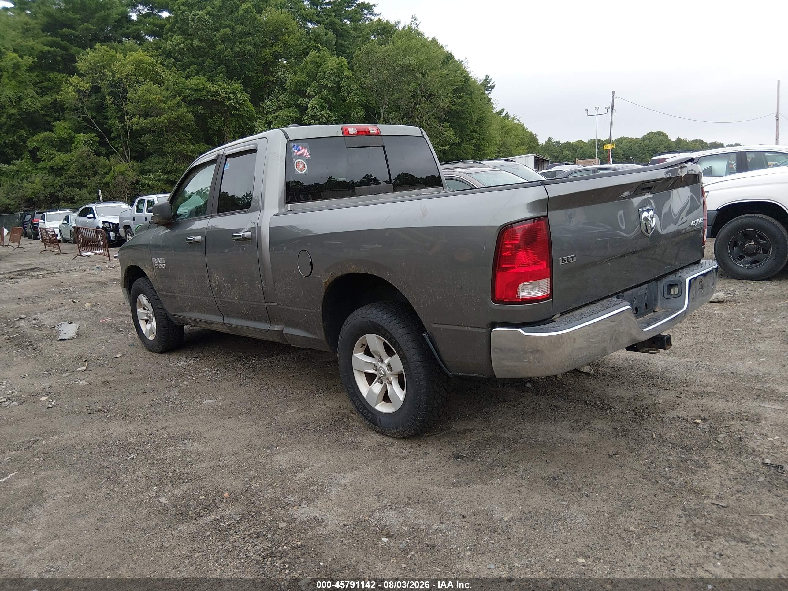 2013 Ram 1500 Slt Серый vin: 1C6RR7GGXDS614161