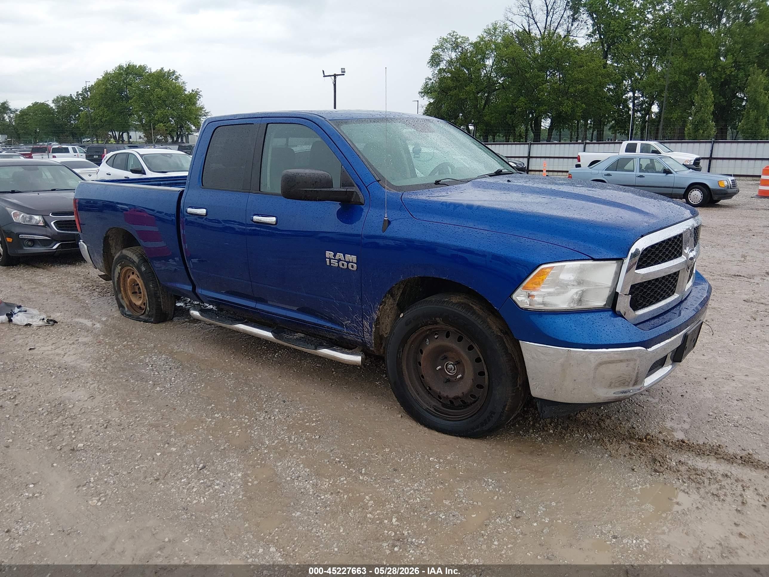 2017 Ram 1500 Slt  4x4 6'4 Box Blue vin: 1C6RR7GGXHS646680