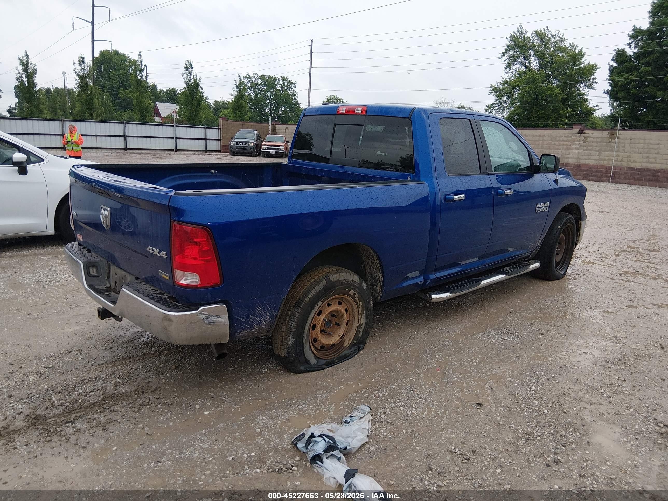 2017 Ram 1500 Slt  4x4 6'4 Box Blue vin: 1C6RR7GGXHS646680