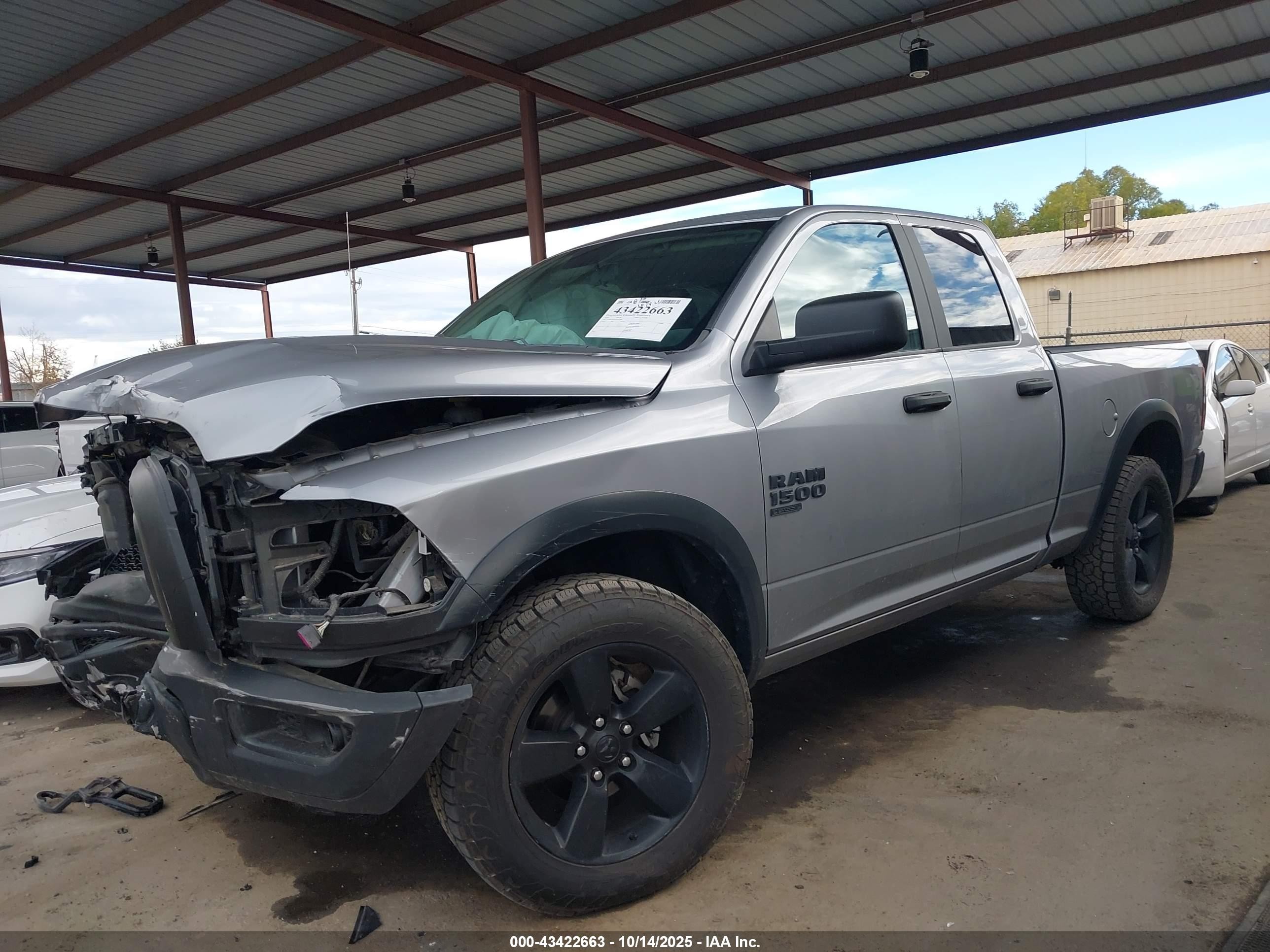 2020 Ram 1500 Classic Warlock  4x4 6'4 Box Gray vin: 1C6RR7GGXLS161996