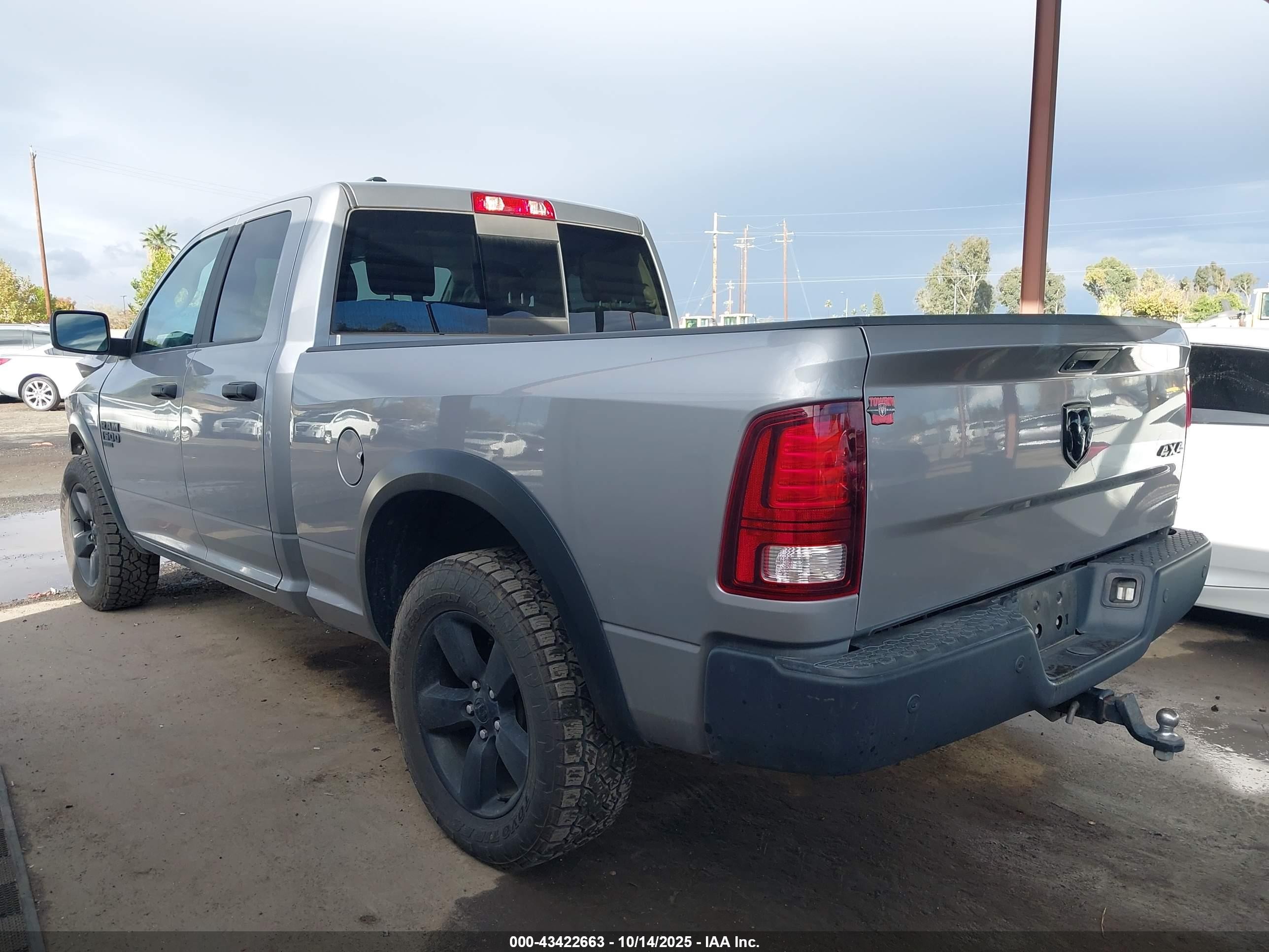 2020 Ram 1500 Classic Warlock  4x4 6'4 Box Gray vin: 1C6RR7GGXLS161996