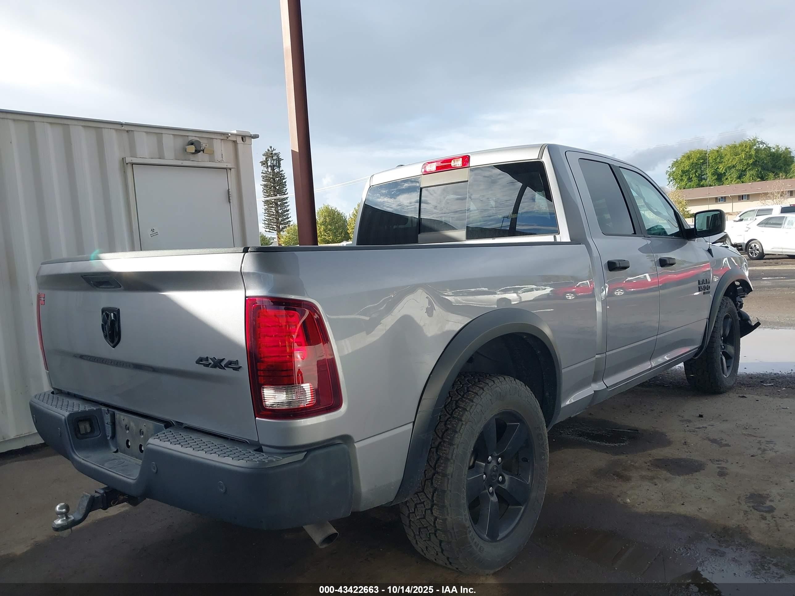 2020 Ram 1500 Classic Warlock  4x4 6'4 Box Gray vin: 1C6RR7GGXLS161996