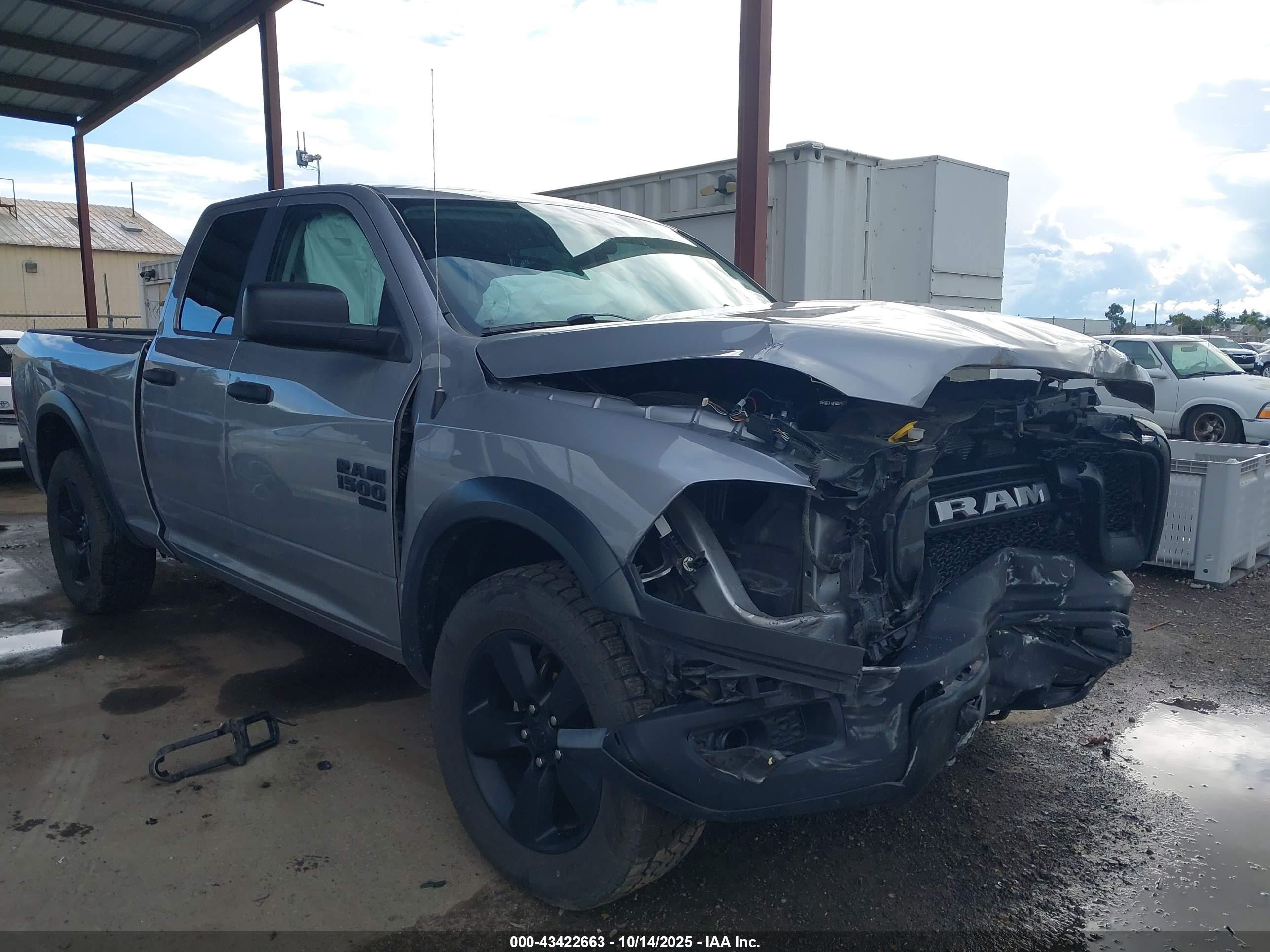 2020 Ram 1500 Classic Warlock  4x4 6'4 Box Gray vin: 1C6RR7GGXLS161996