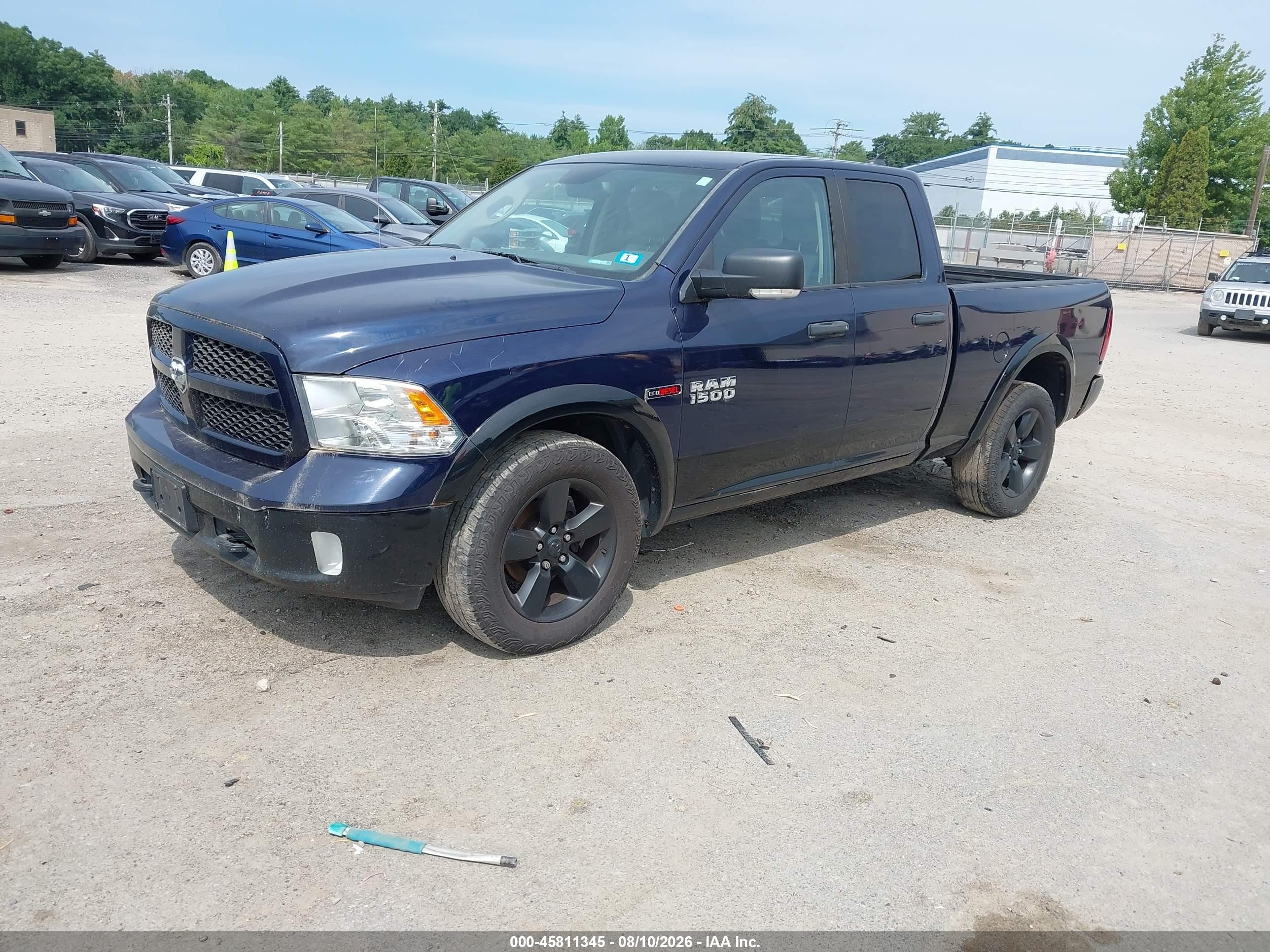 2014 Ram 1500 Outdoorsman Black vin: 1C6RR7GM1ES349900