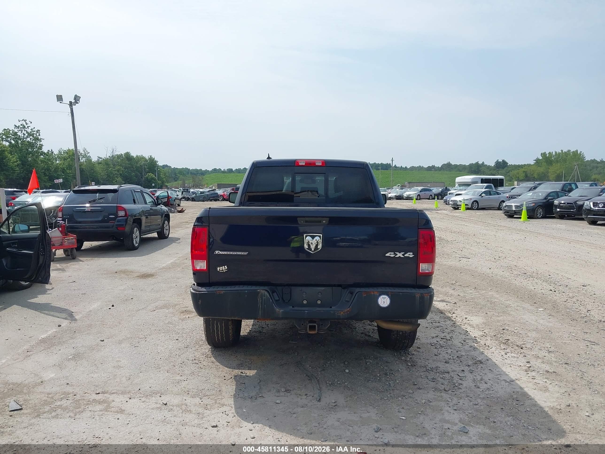 2014 Ram 1500 Outdoorsman Black vin: 1C6RR7GM1ES349900