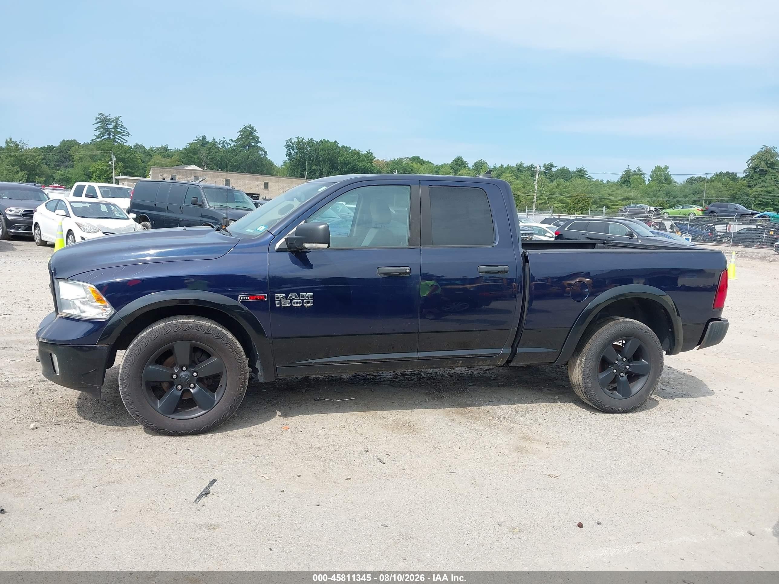 2014 Ram 1500 Outdoorsman Black vin: 1C6RR7GM1ES349900