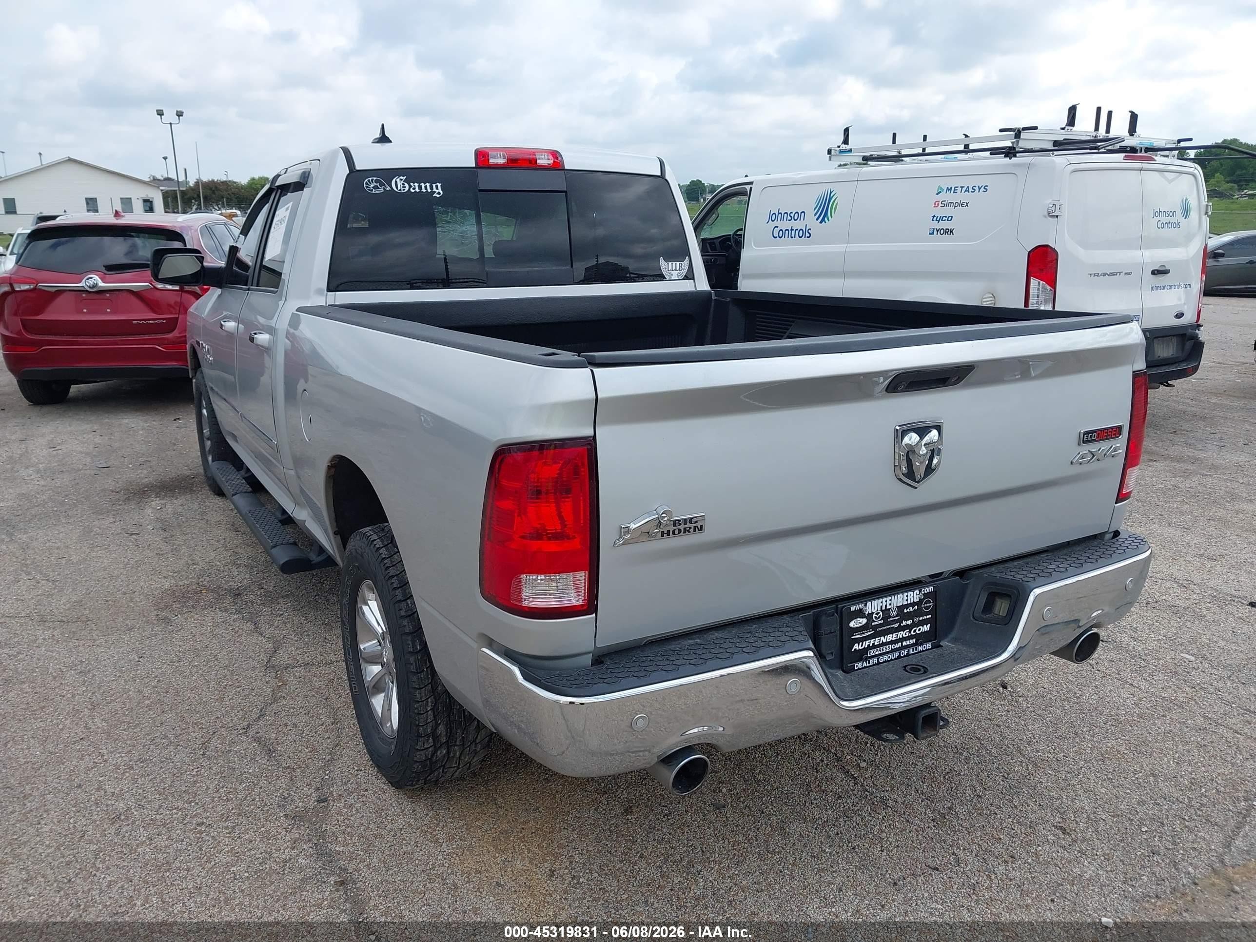 2014 Ram 1500 Big Horn Silver vin: 1C6RR7GM2ES409716
