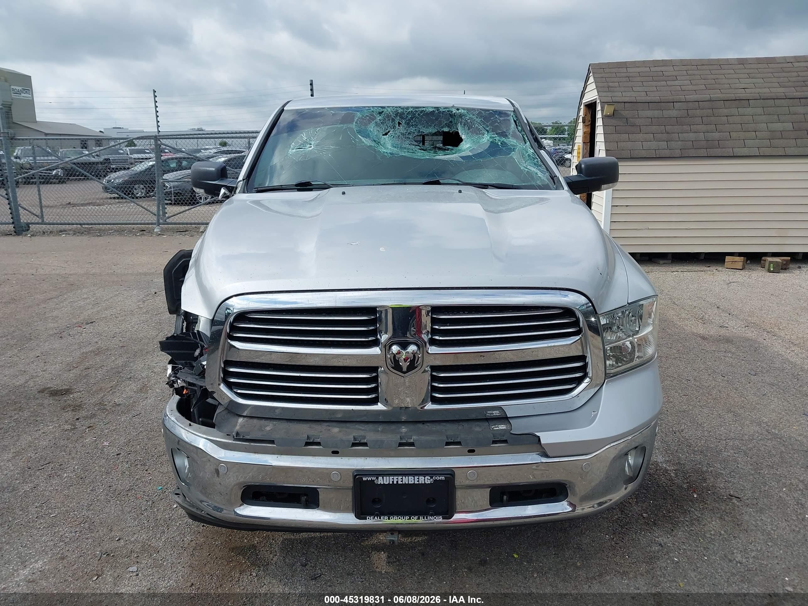 2014 Ram 1500 Big Horn Silver vin: 1C6RR7GM2ES409716