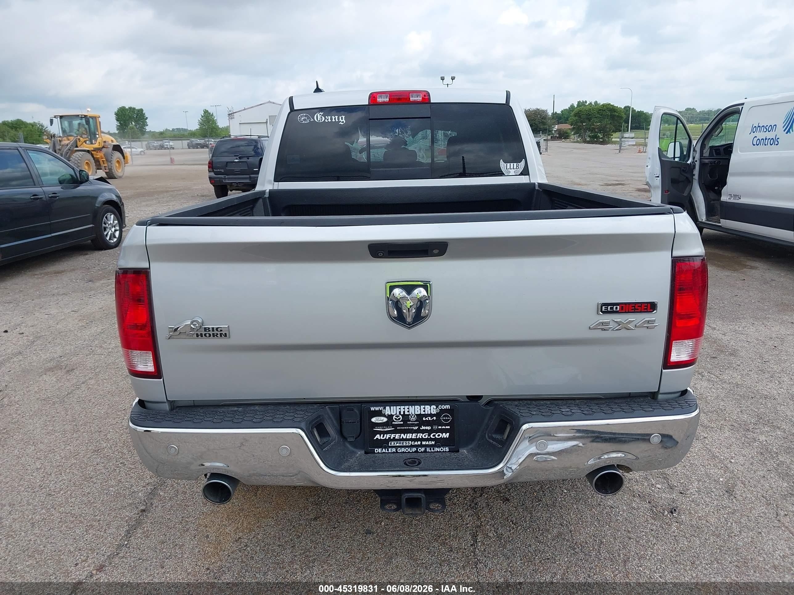 2014 Ram 1500 Big Horn Silver vin: 1C6RR7GM2ES409716