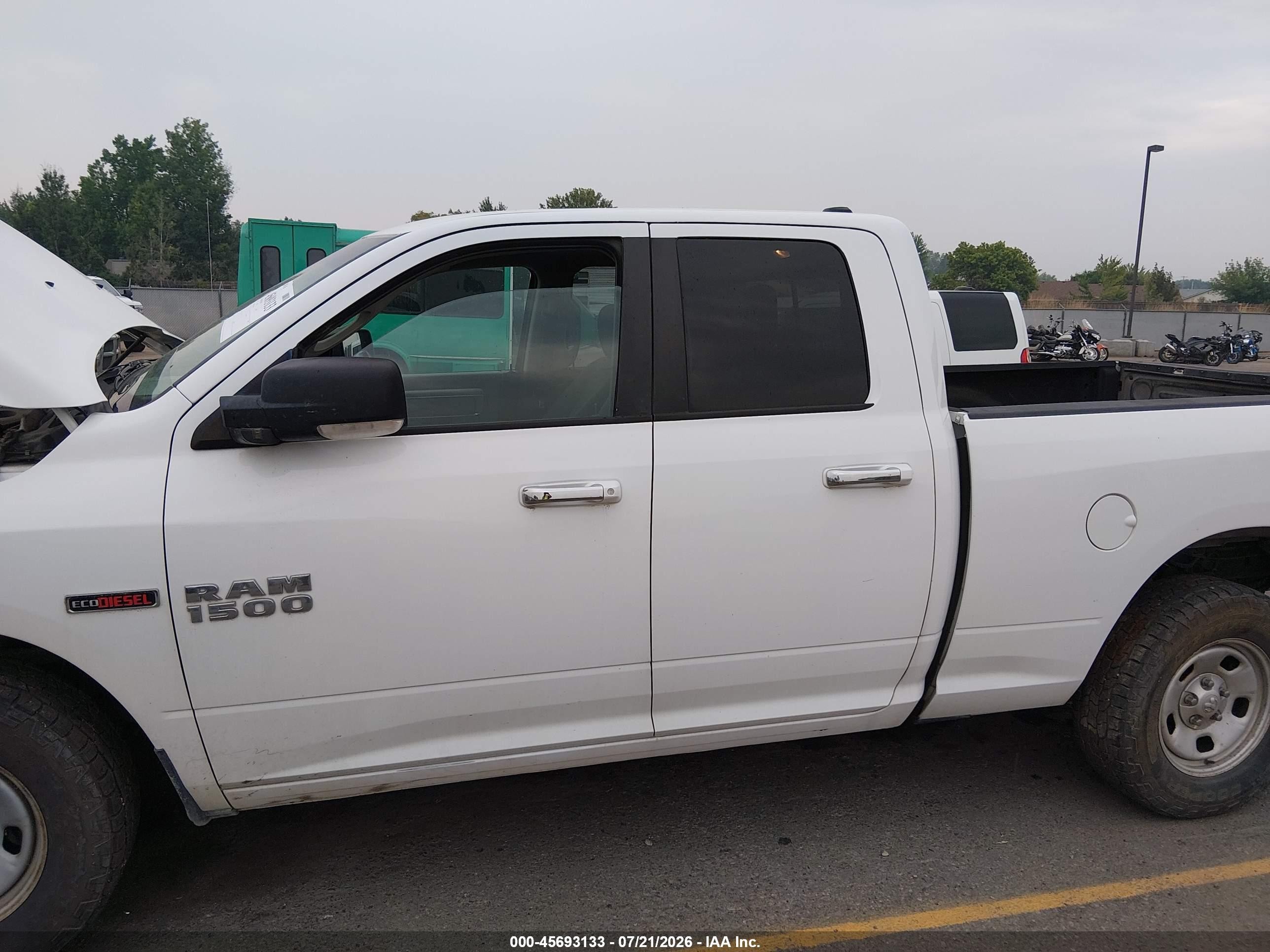 2015 Ram 1500 Slt White vin: 1C6RR7GM4FS704012