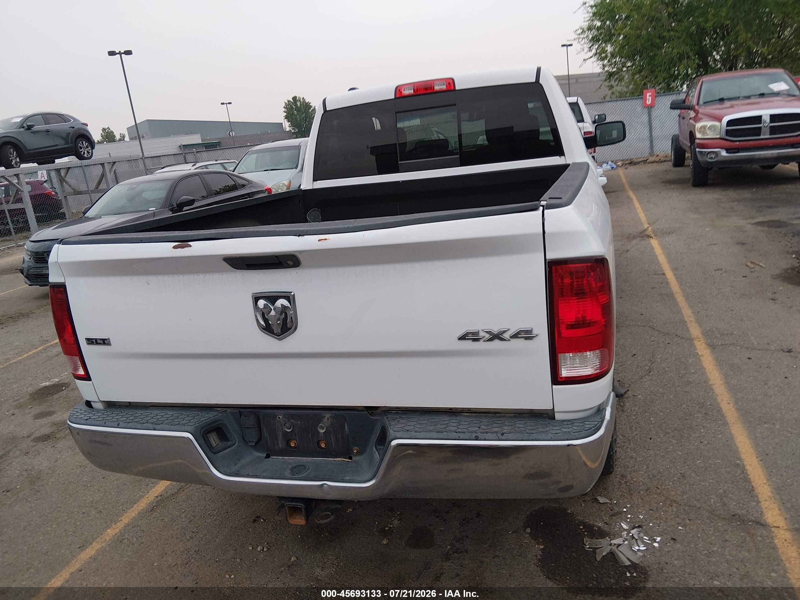 2015 Ram 1500 Slt White vin: 1C6RR7GM4FS704012