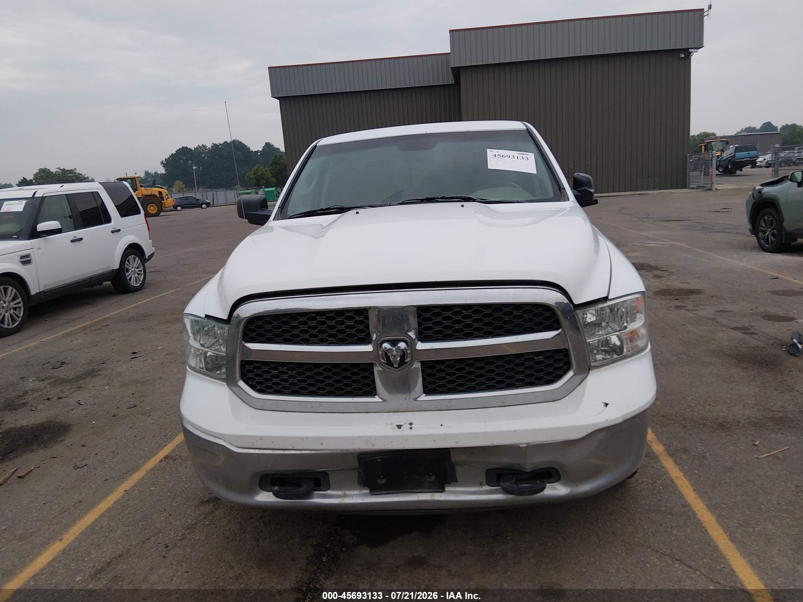 2015 Ram 1500 Slt White vin: 1C6RR7GM4FS704012