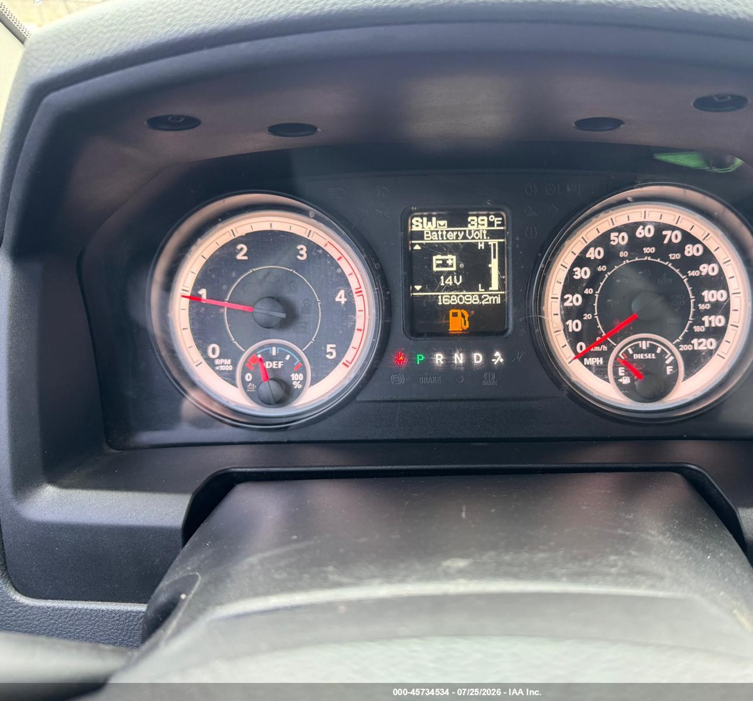 2016 Ram 1500 Slt Brown vin: 1C6RR7GM5GS176112