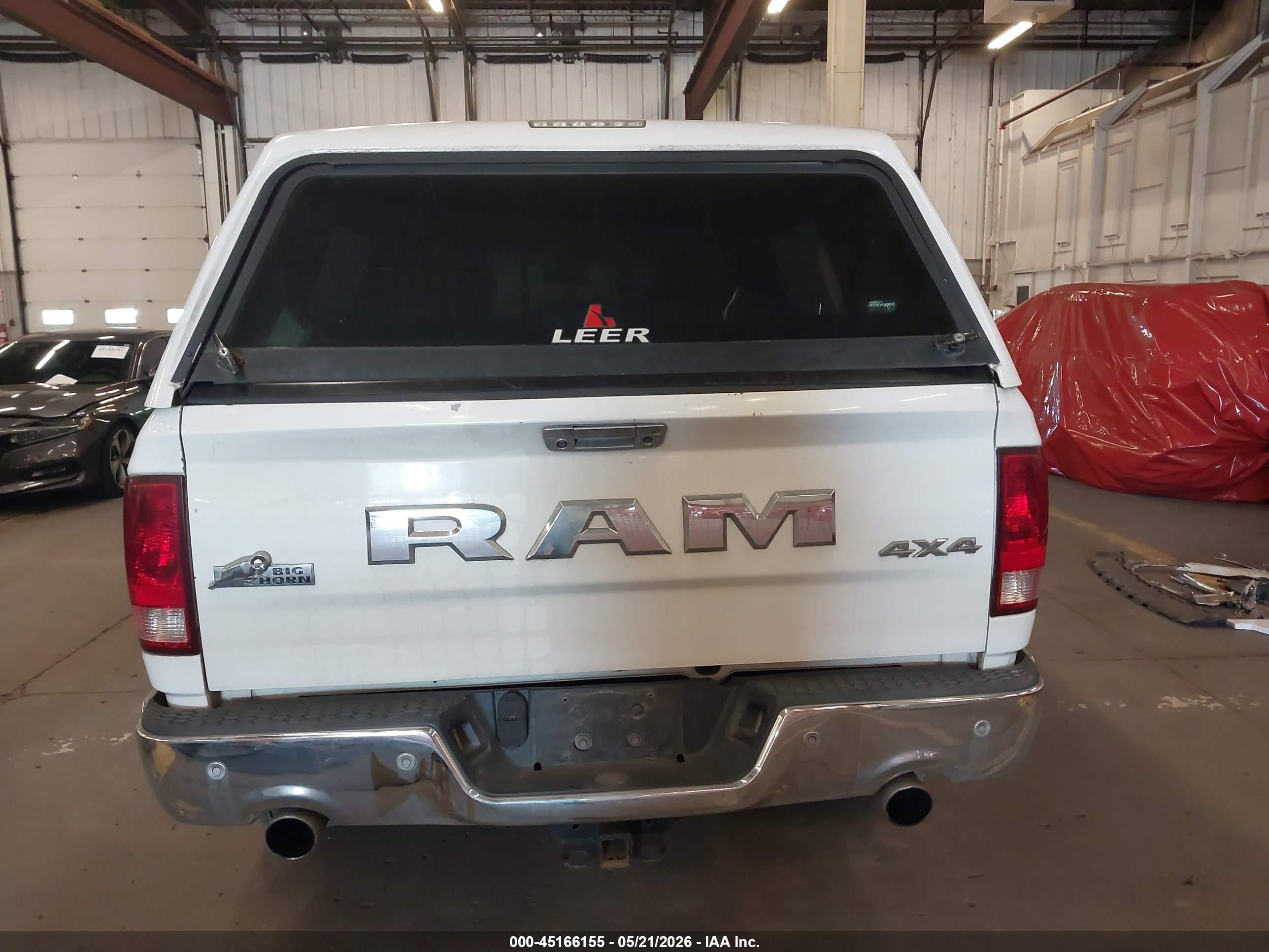 2014 Ram 1500 Big Horn White vin: 1C6RR7GM6ES356972