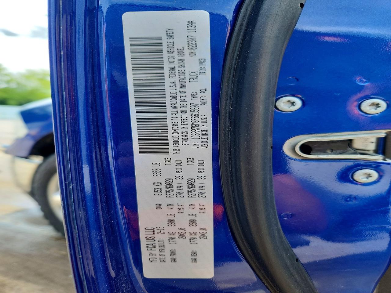 2015 Ram 1500 Slt Blue vin: 1C6RR7GM6FS615607