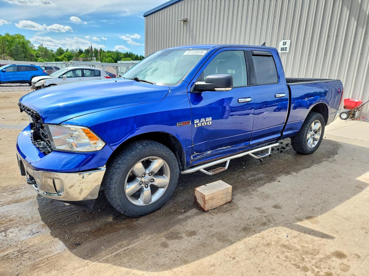 2015 Ram 1500 Slt Синий vin: 1C6RR7GM6FS615607