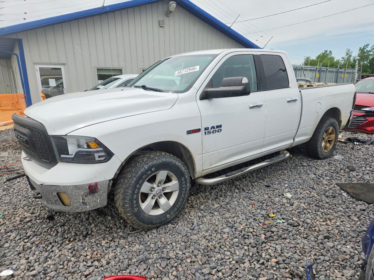 2015 Ram 1500 Slt White vin: 1C6RR7GM7FS516245
