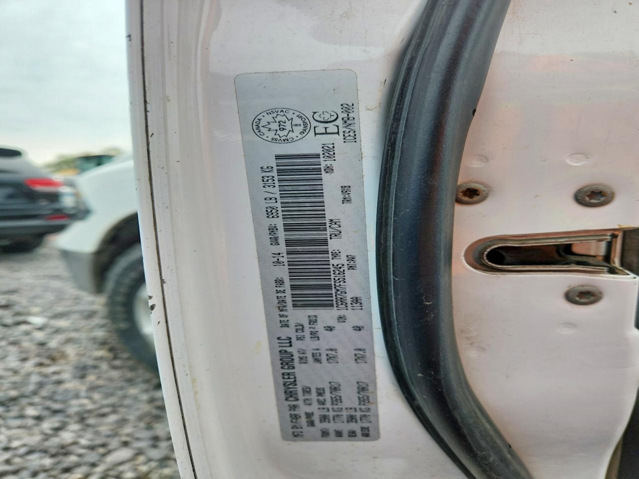 2015 Ram 1500 Slt White vin: 1C6RR7GM7FS516245