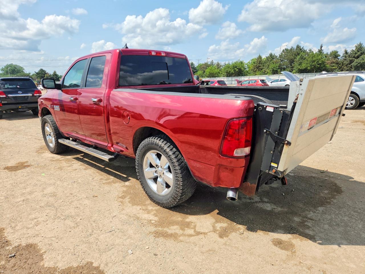 2014 Ram 1500 Slt Red vin: 1C6RR7GM9ES370817