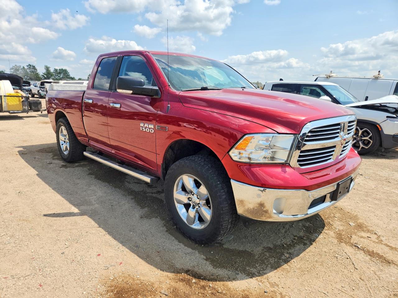 2014 Ram 1500 Slt Red vin: 1C6RR7GM9ES370817
