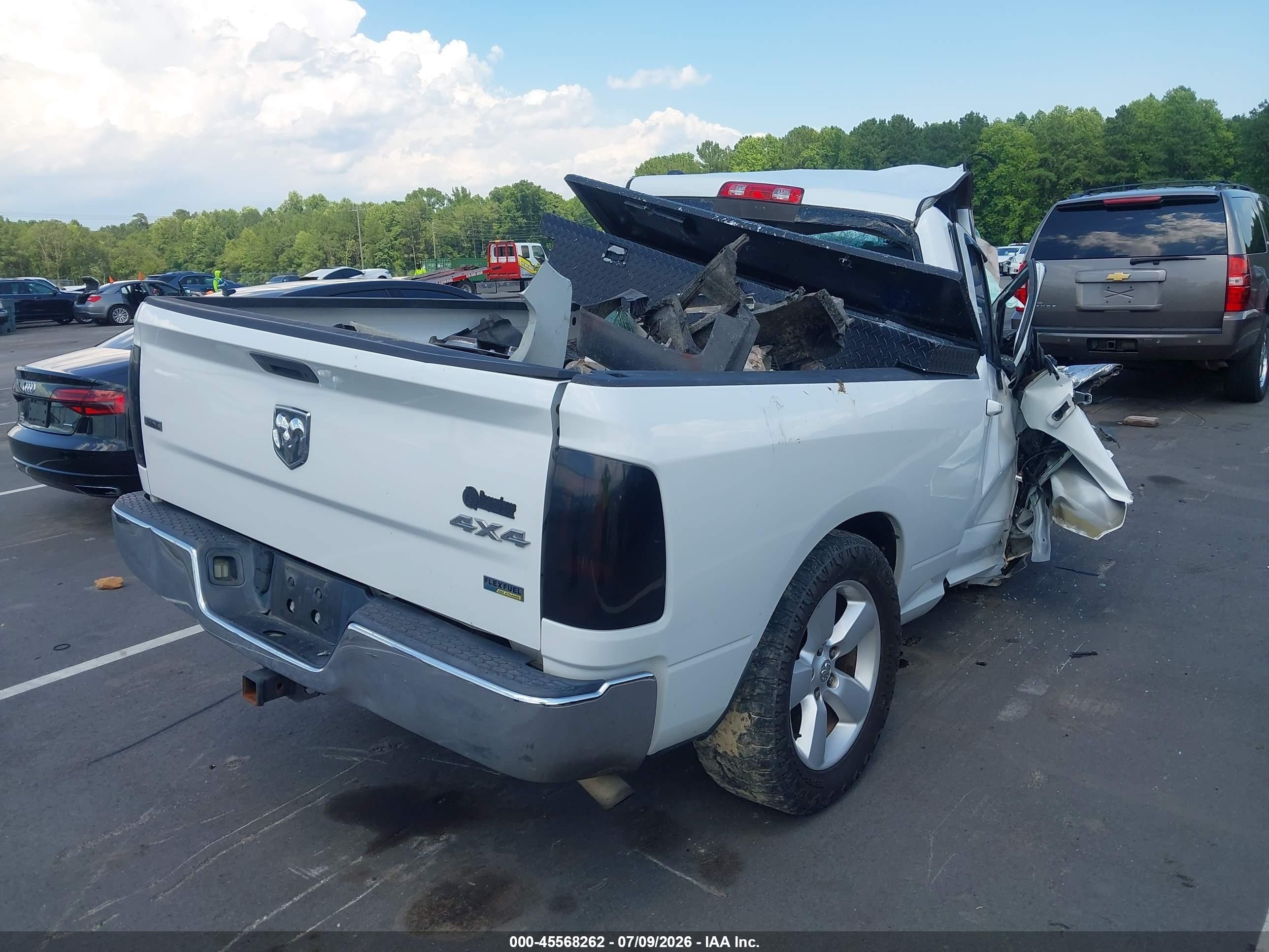 2013 Ram 1500 Slt White vin: 1C6RR7GP0DS659805