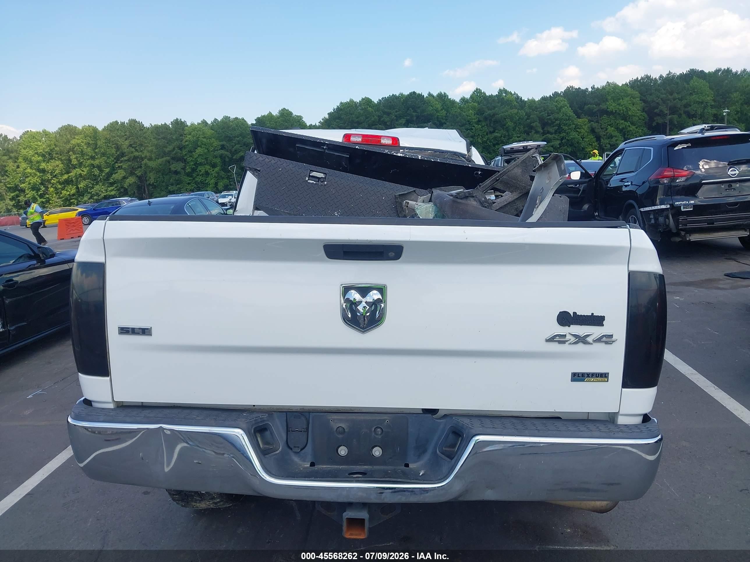2013 Ram 1500 Slt White vin: 1C6RR7GP0DS659805