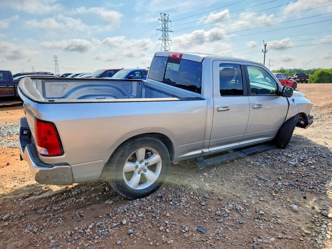 2013 Ram 1500 Slt Silver vin: 1C6RR7GP5DS656964