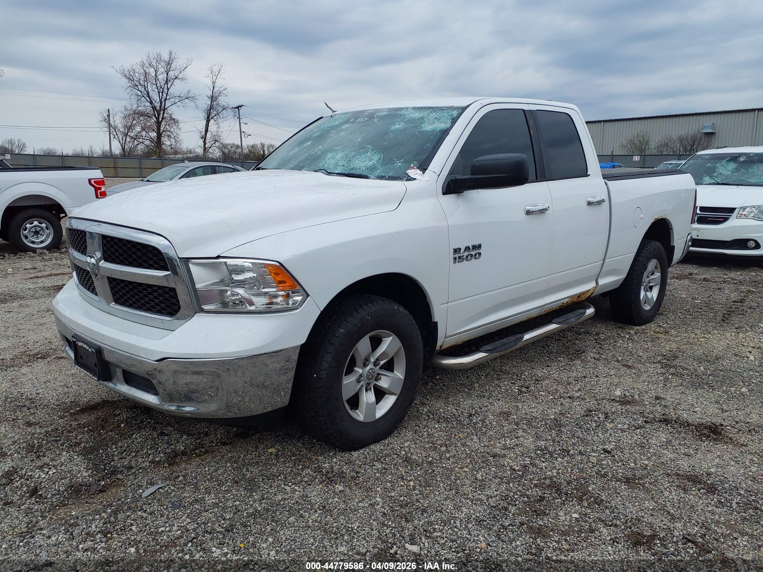 2013 Ram 1500 Slt White vin: 1C6RR7GP6DS512436