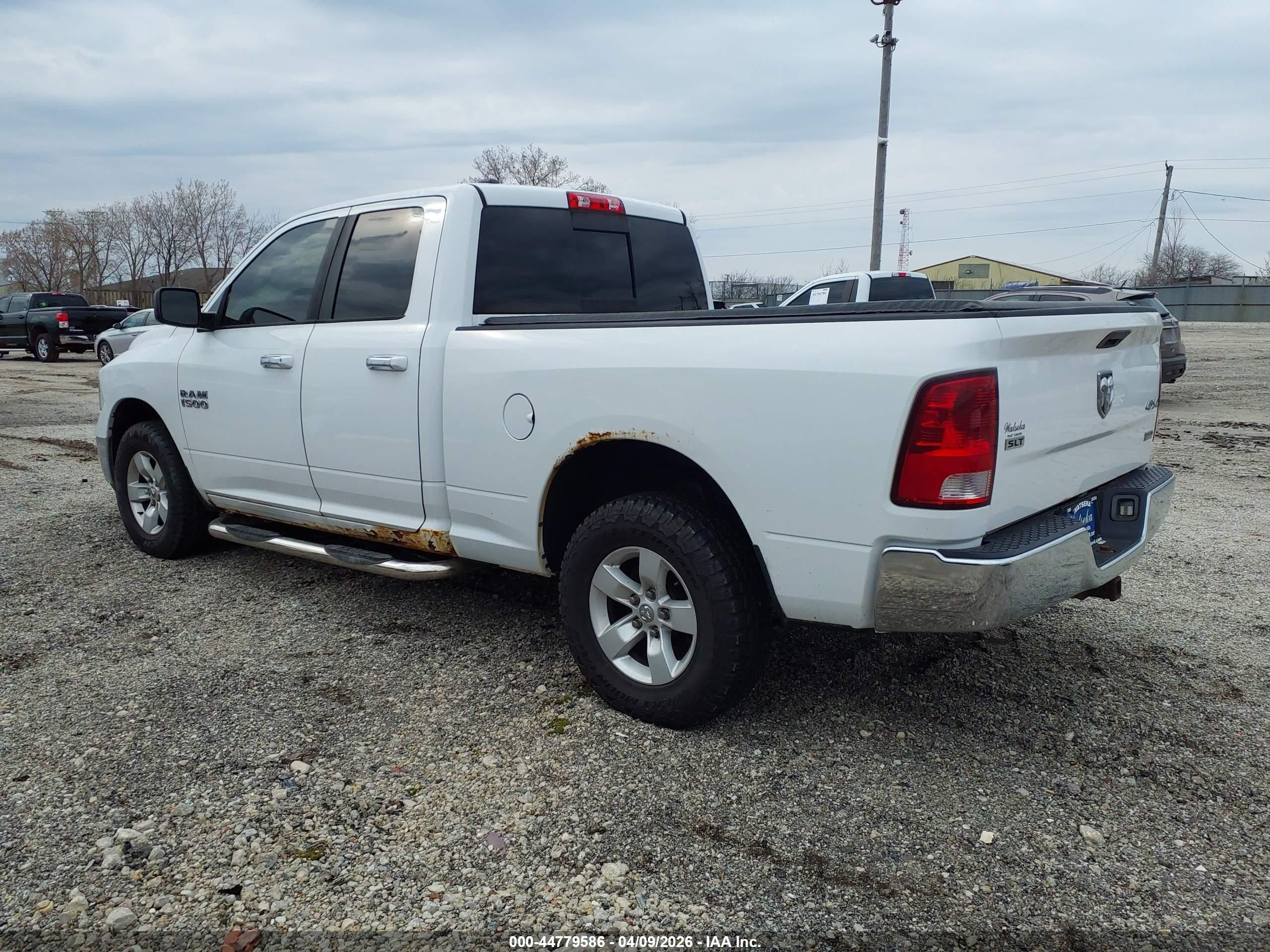 2013 Ram 1500 Slt White vin: 1C6RR7GP6DS512436