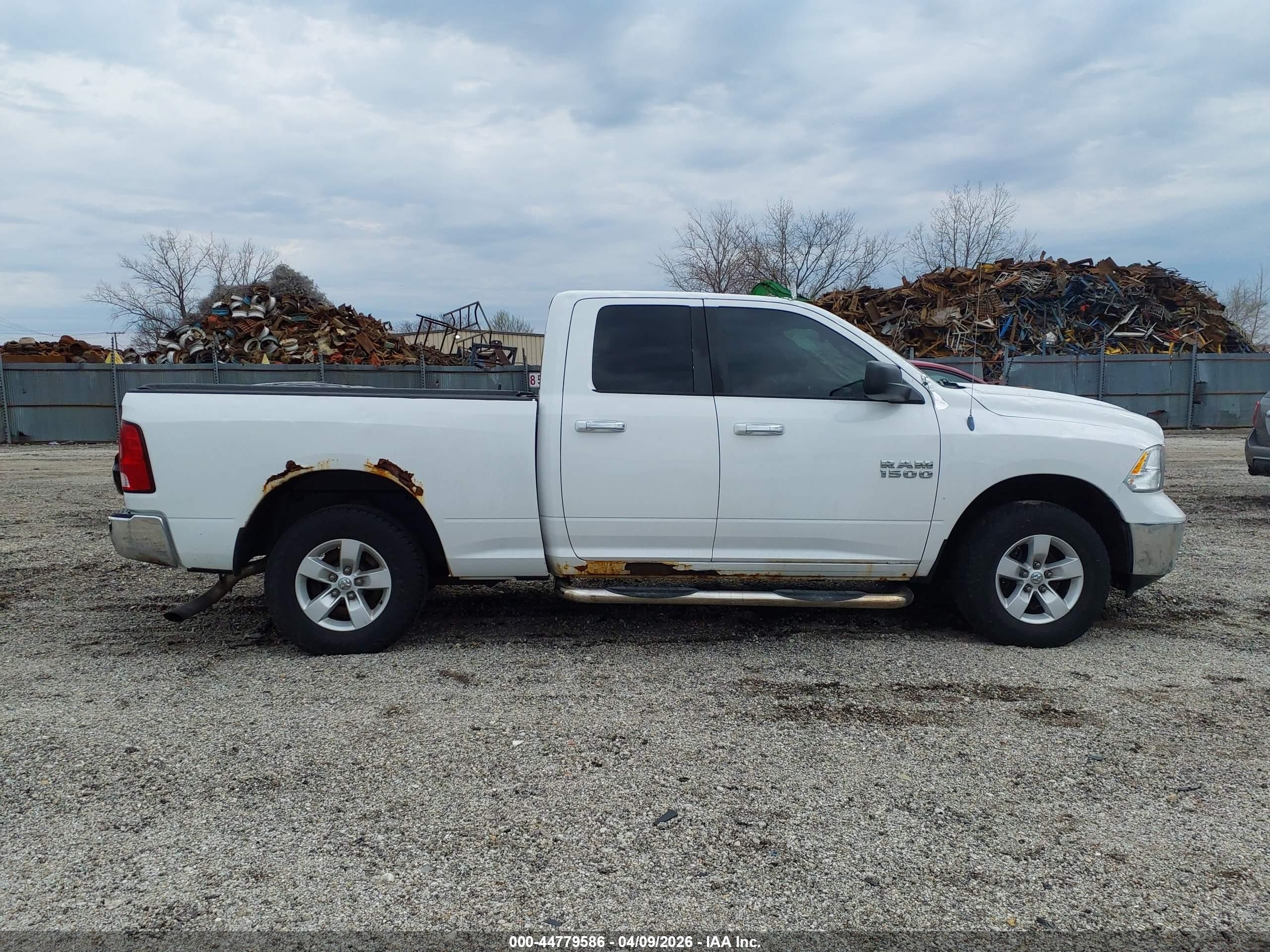 2013 Ram 1500 Slt White vin: 1C6RR7GP6DS512436