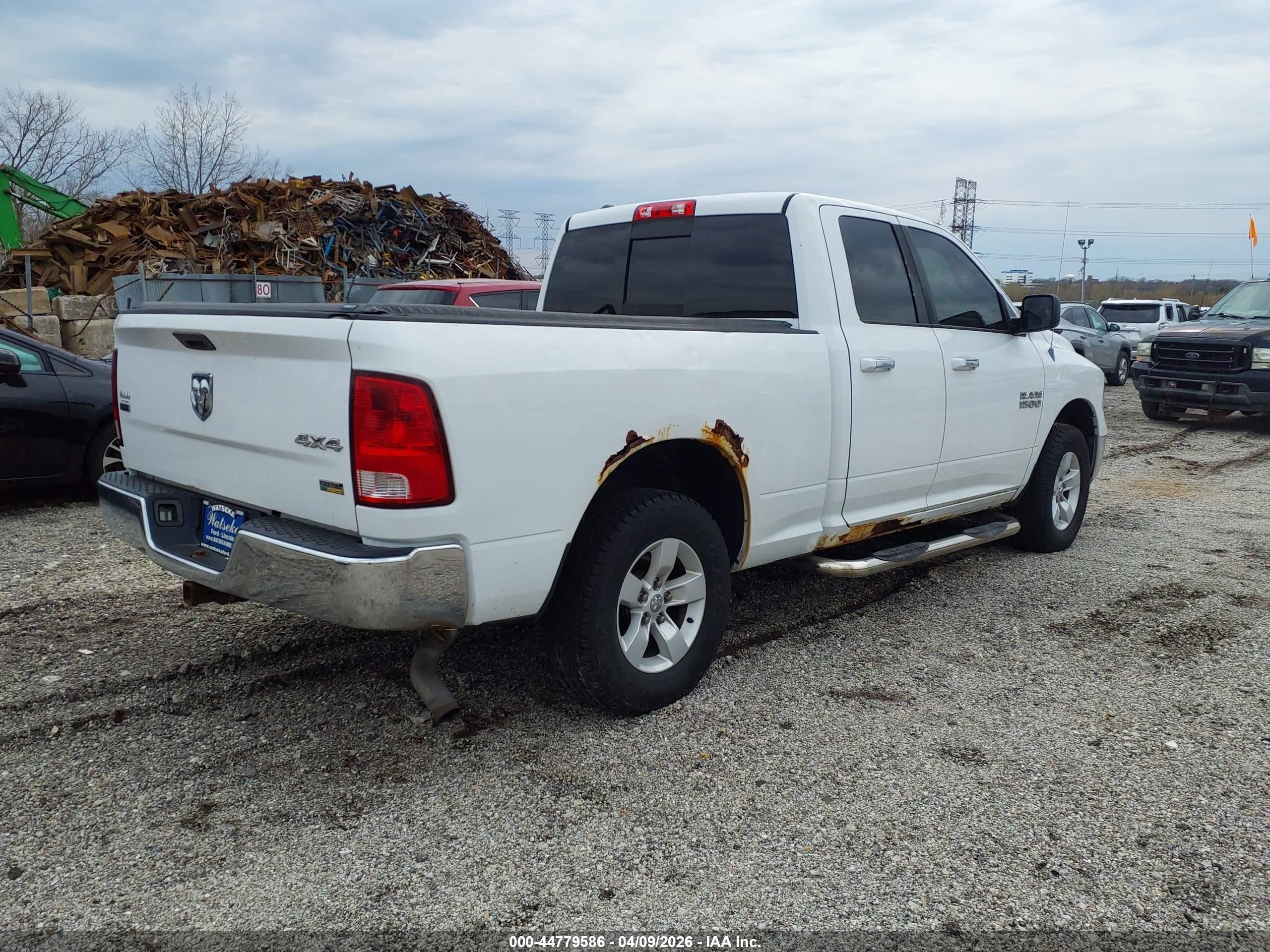 2013 Ram 1500 Slt White vin: 1C6RR7GP6DS512436