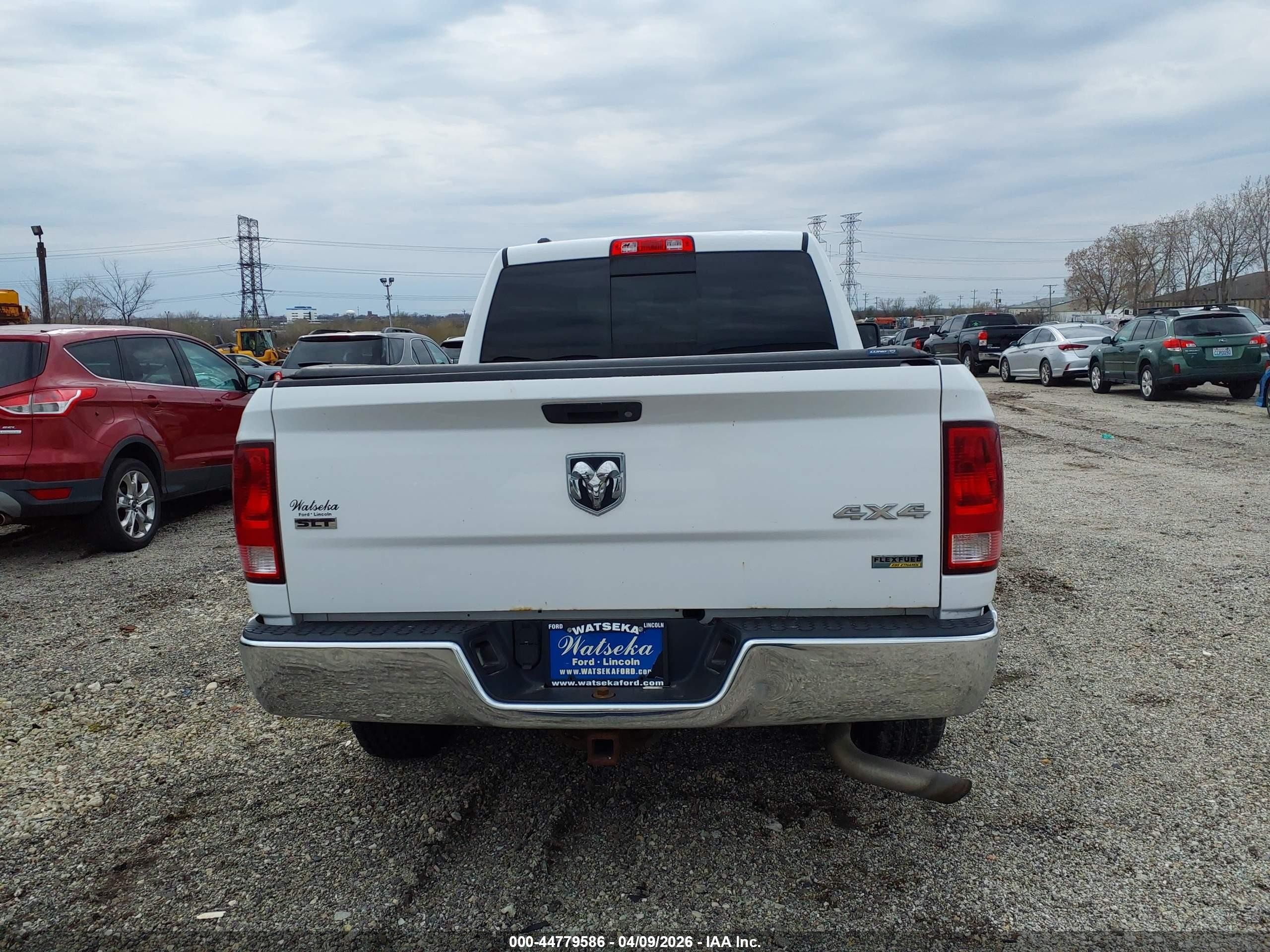 2013 Ram 1500 Slt White vin: 1C6RR7GP6DS512436