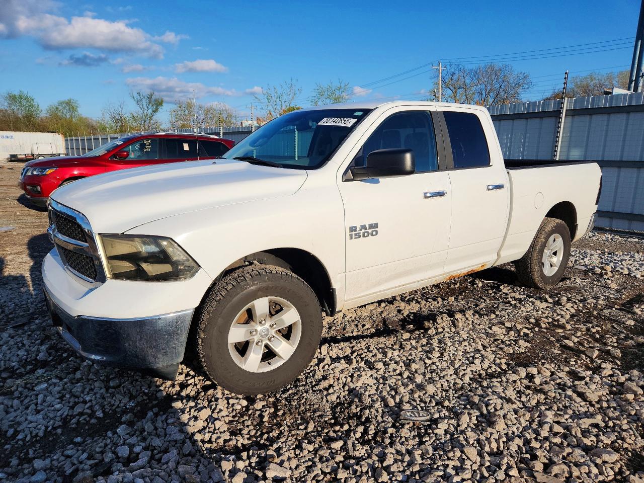 2013 Ram 1500 Slt White vin: 1C6RR7GP9DS610991